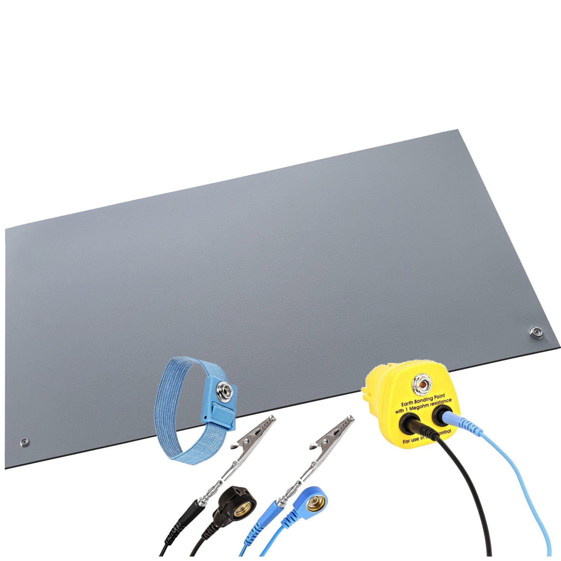 Minadax Reparatur-Set Minadax 40x30cm Antistatik Manschette Matte + Stecker ESD 