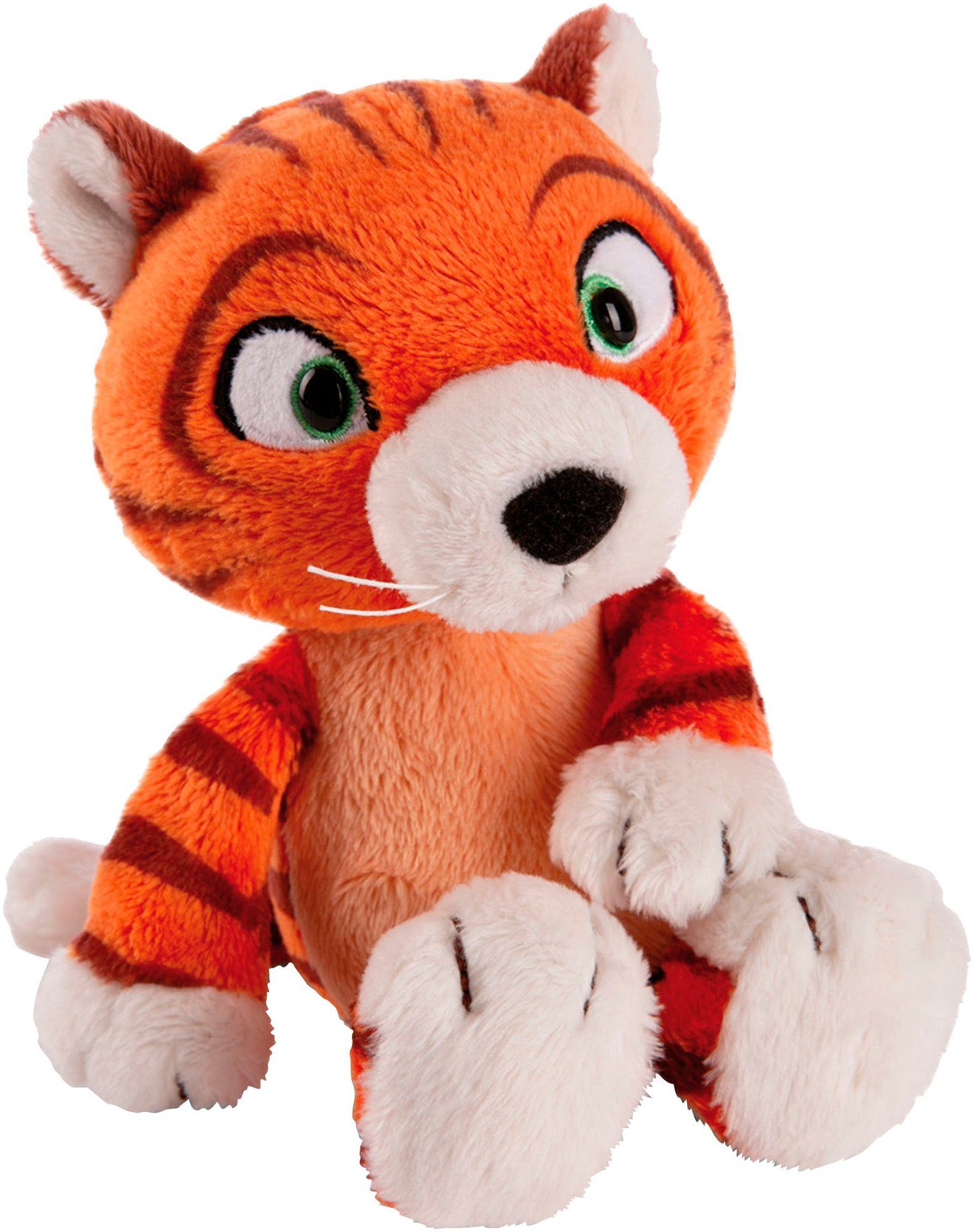 Nici Kuscheltier Summer, Tiger Mandarina, 25 cm, schlenkernd, enthält recyceltes Material