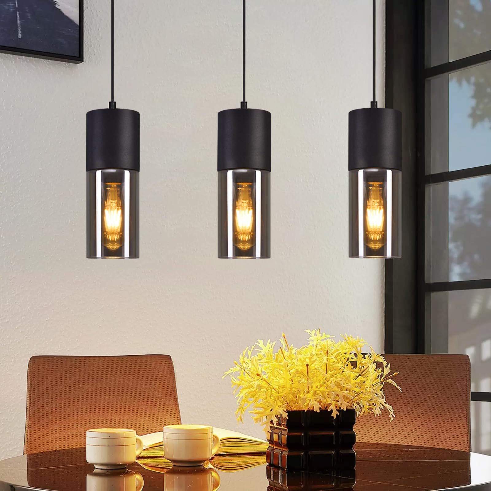 Nettlife Pendelleuchte Schwarz Pendellampe Esstisch E27 günstig online kaufen