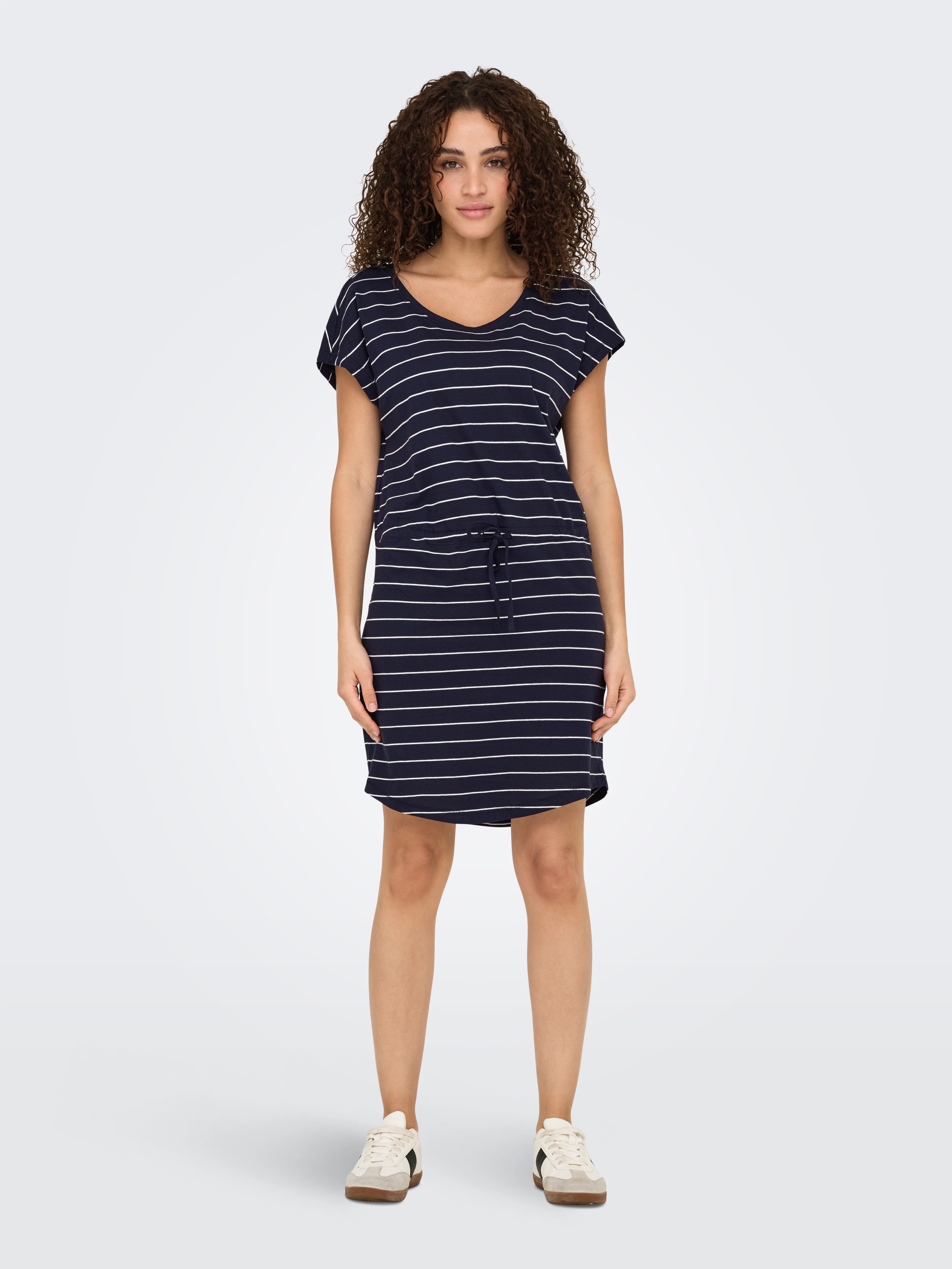 ONLY Shirtkleid ONLMAY LIFE S/S DRESS 2 PACK CS JRS (2er-Pack) Baumwolle, regular fit, Rundhals – Bild 4 von 5