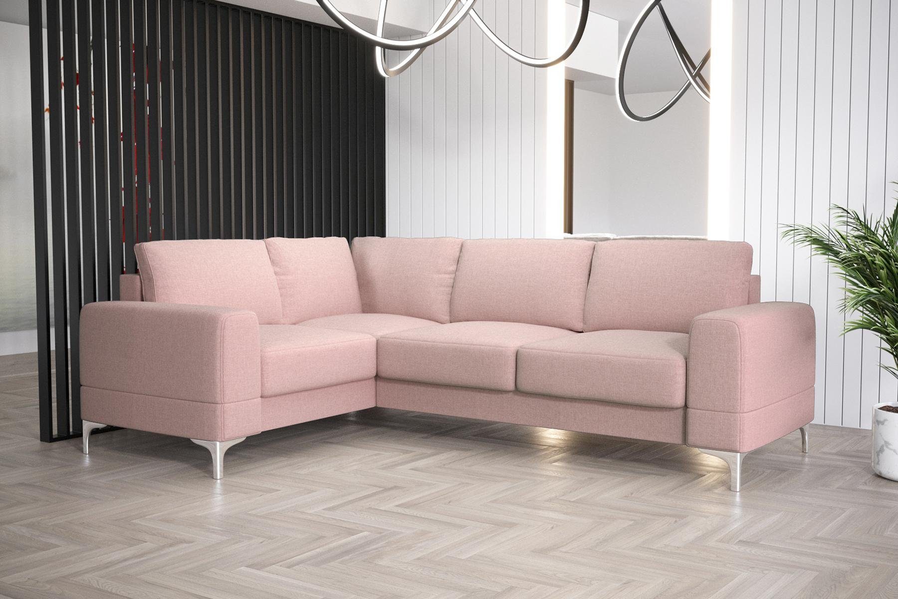 L-Form in Wohnzimmer Europe Ecksofa Luxus Made Möbel Modern JVmoebel Sofa Rosa Couch, Ecksofa