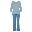 H.I.S Pyjama (2 tlg) mit Logostickerei auf der Brust