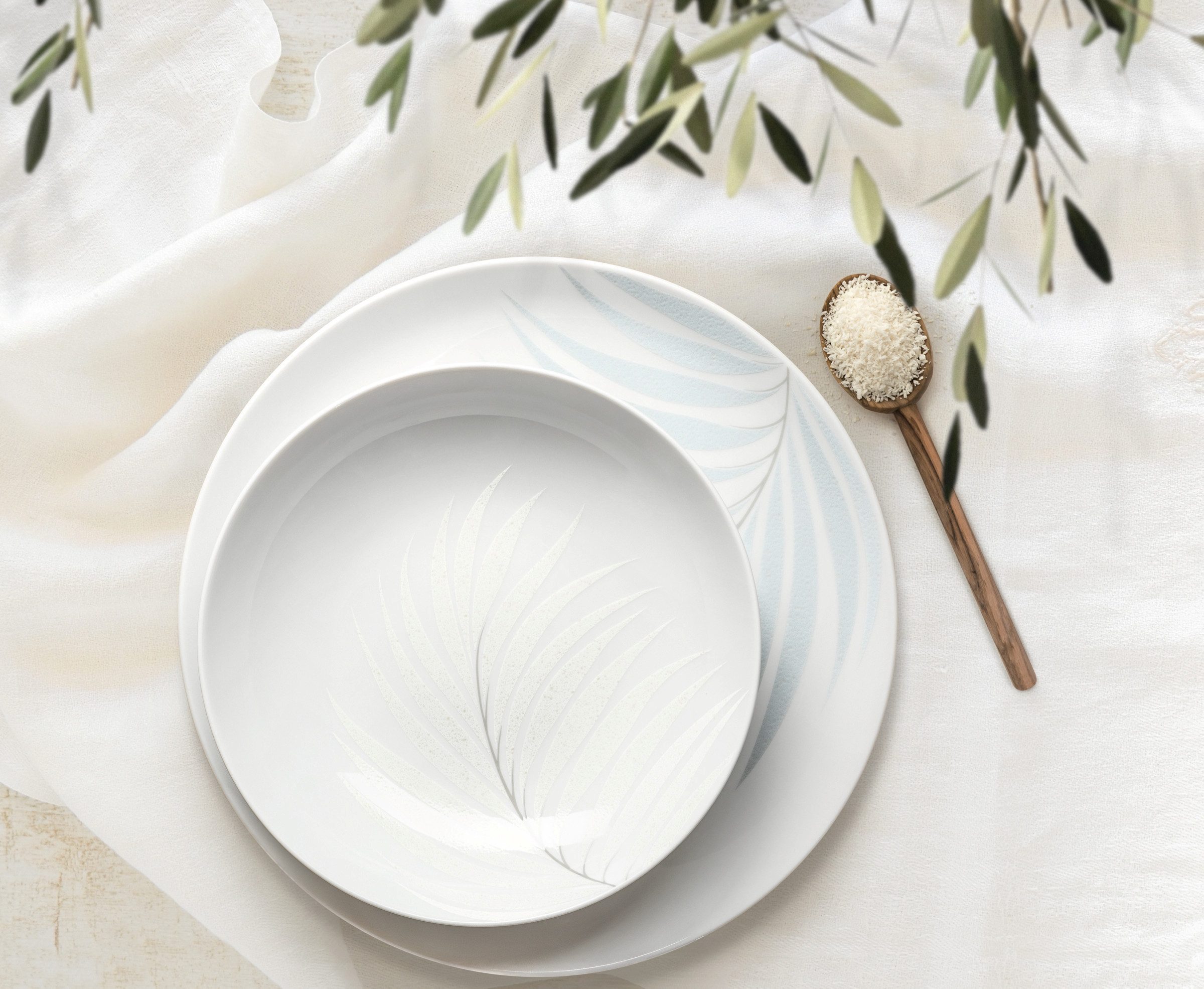 Seltmann Weiden Tafelservice Geschirr-Set, 12 Teile, Liberty Mediterranean (12-tlg), 6 Personen, Porzellan, Geschirr, Teller Set, Made in Germany, 12 Teile, für 6 Personen
