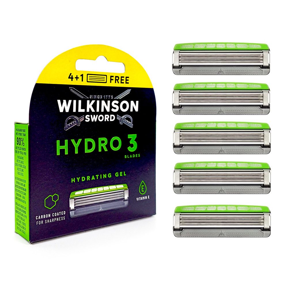 Rasierklingen HYDRO 3 Hydrating Gel Ersatzklingen (5 Stück)
