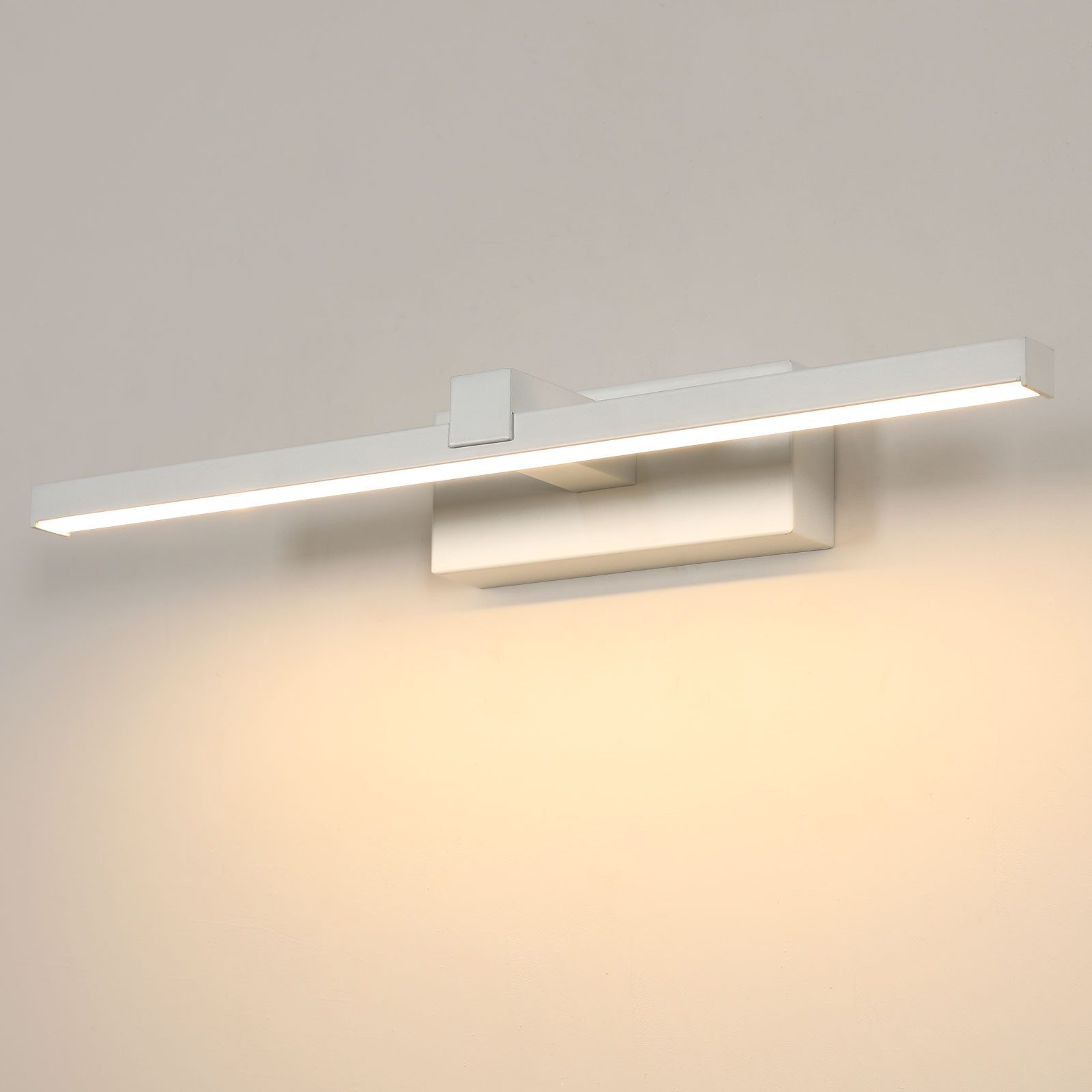 Riserva LED Spiegelleuchte LED Spiegelleuchte 40 cm Weiß, Wandleuchte innen, 8W, 3000K Warmweiß
