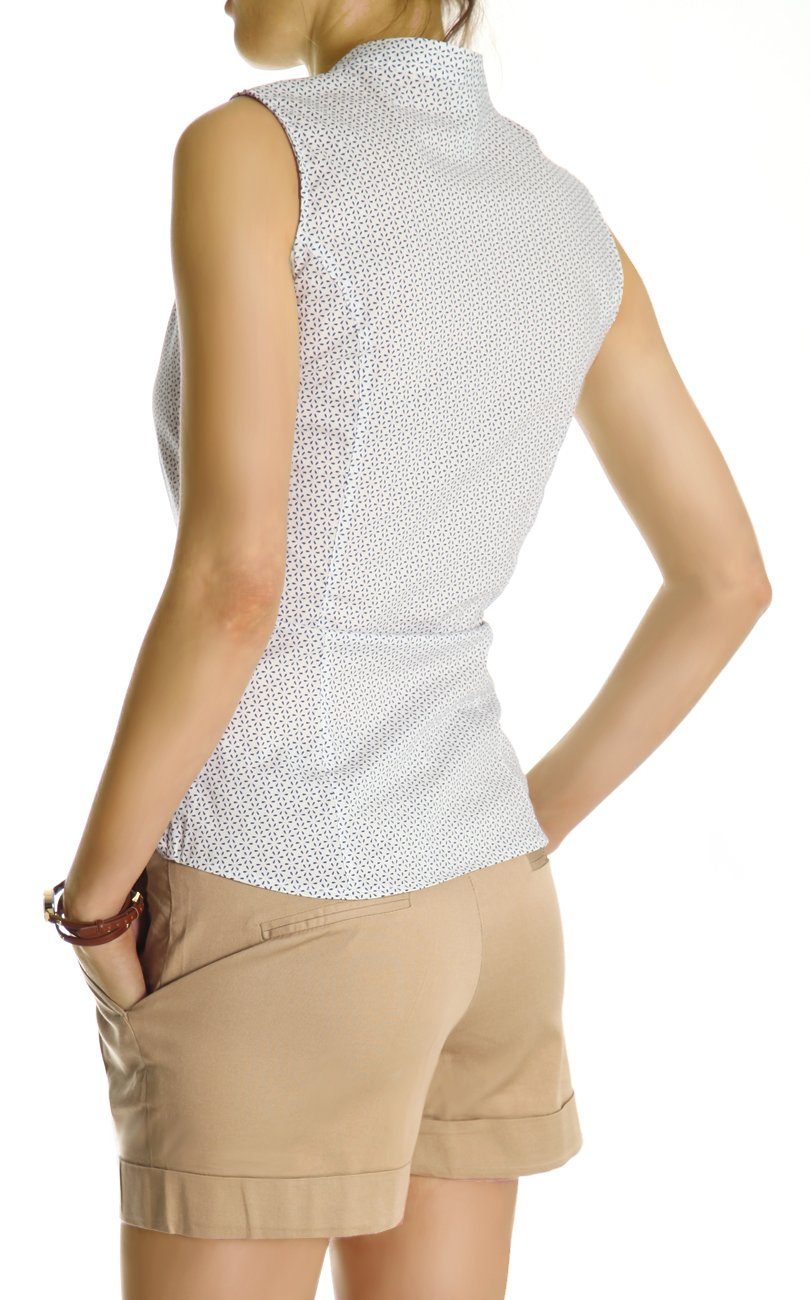 be styled Chinoshorts Chino shorts, kurze Bundfalten Hosen Damen j161p mit Stretchanteil