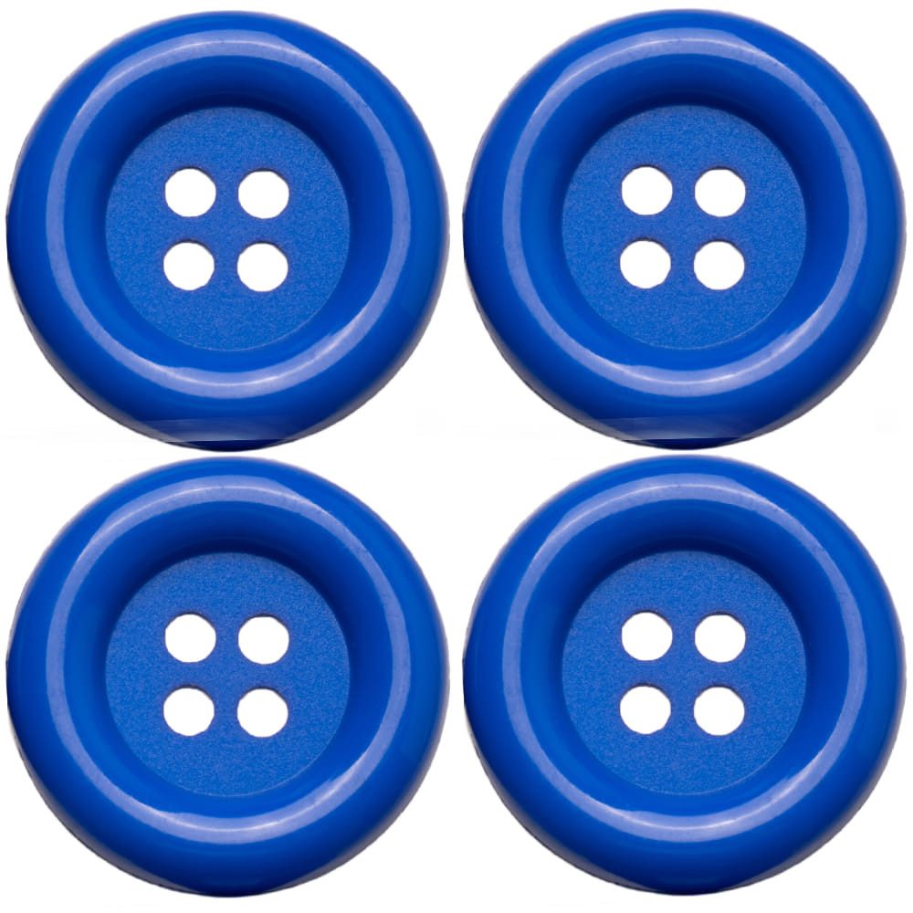 Goldschmidt Kostüme Kostüm XL-Knöpfe 5cm 4 Stk blau