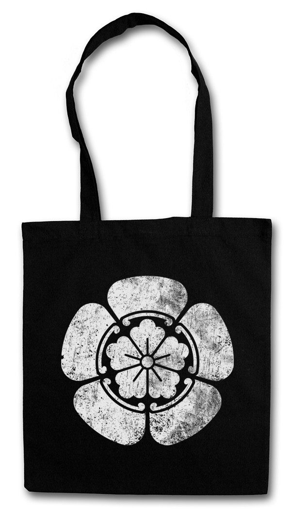 Urban Backwoods Beuteltasche Oda Clan Mon Logo Stofftasche Shogun Samurai Ninja Shogunat Japan Oda (1-tlg), Nobunaga Edo Symbol