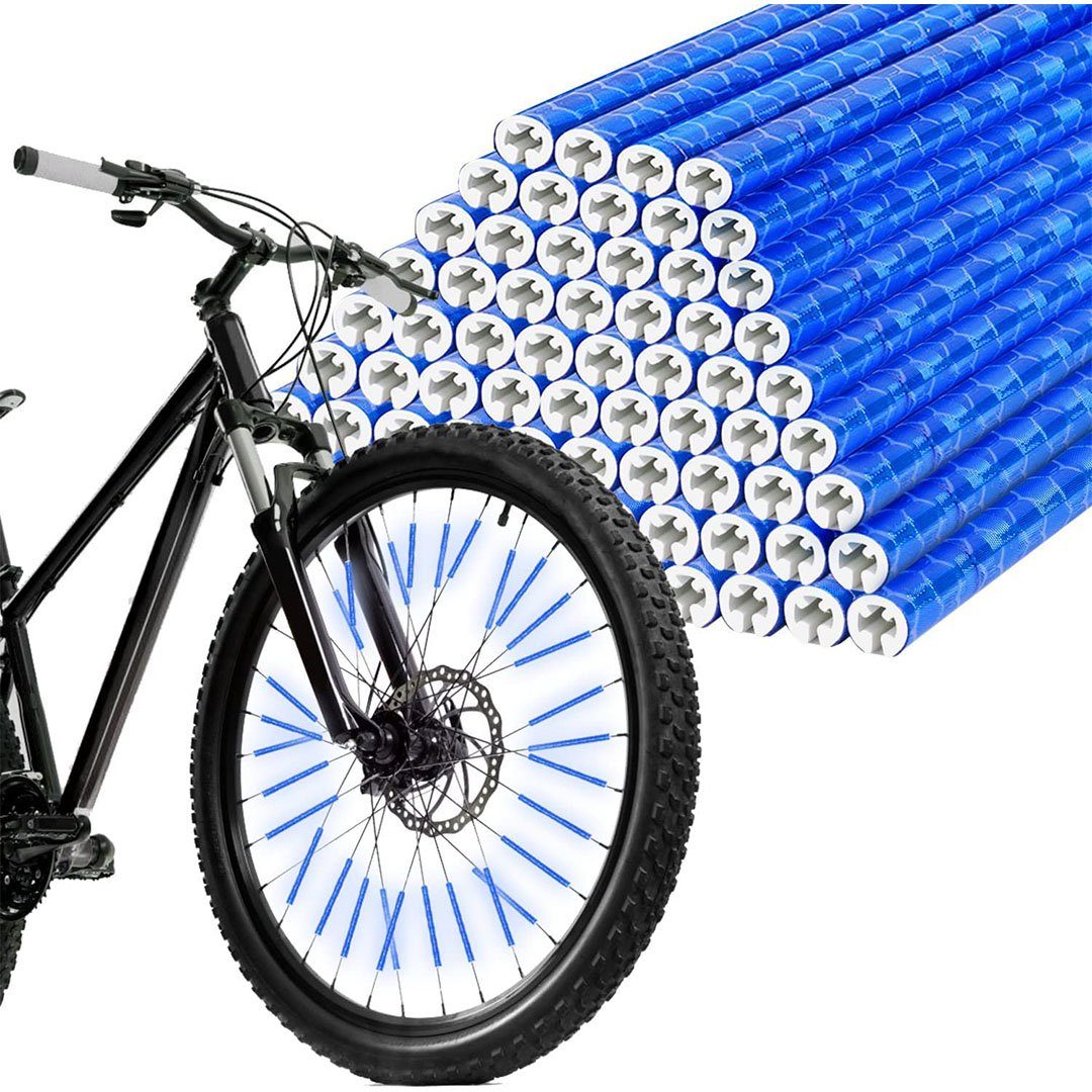 BEARSU Fahrradreflektor »48 Stück Speichenreflektoren Fahrrad,  Wasserdichter Reflektoren Fahrrad Einfach zu montierende Speichenräder, mit  360° Warn-Reflexionsmaterial für alle gängigen Speichenräder«, (4 St)
