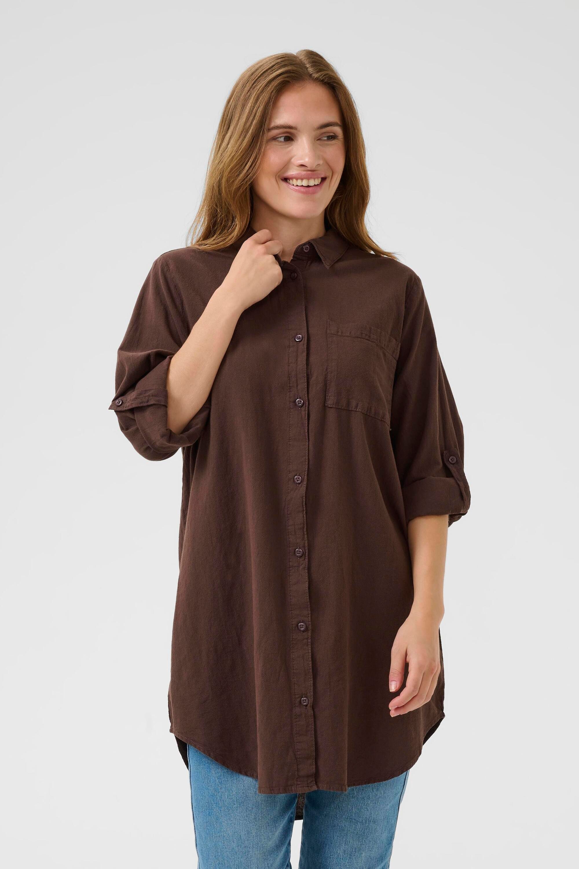 KAFFE Langarmhemd Langarm - Hemd KAnaya günstig online kaufen