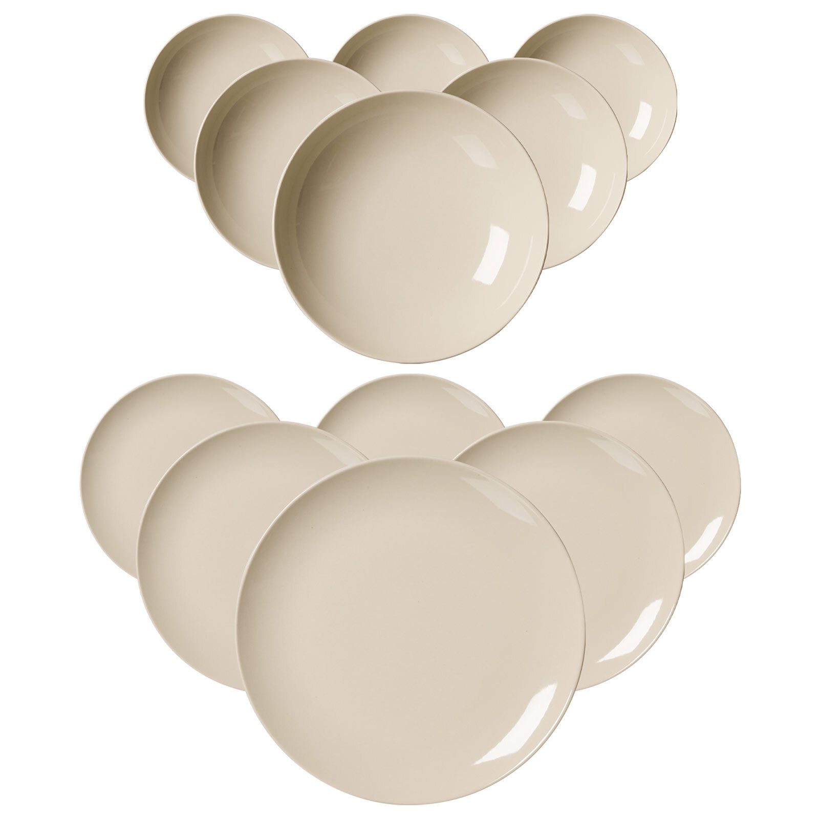 Ritzenhoff & Breker Kombiservice Cecina Tafelservice 12er Set (12-tlg), Steinzeug