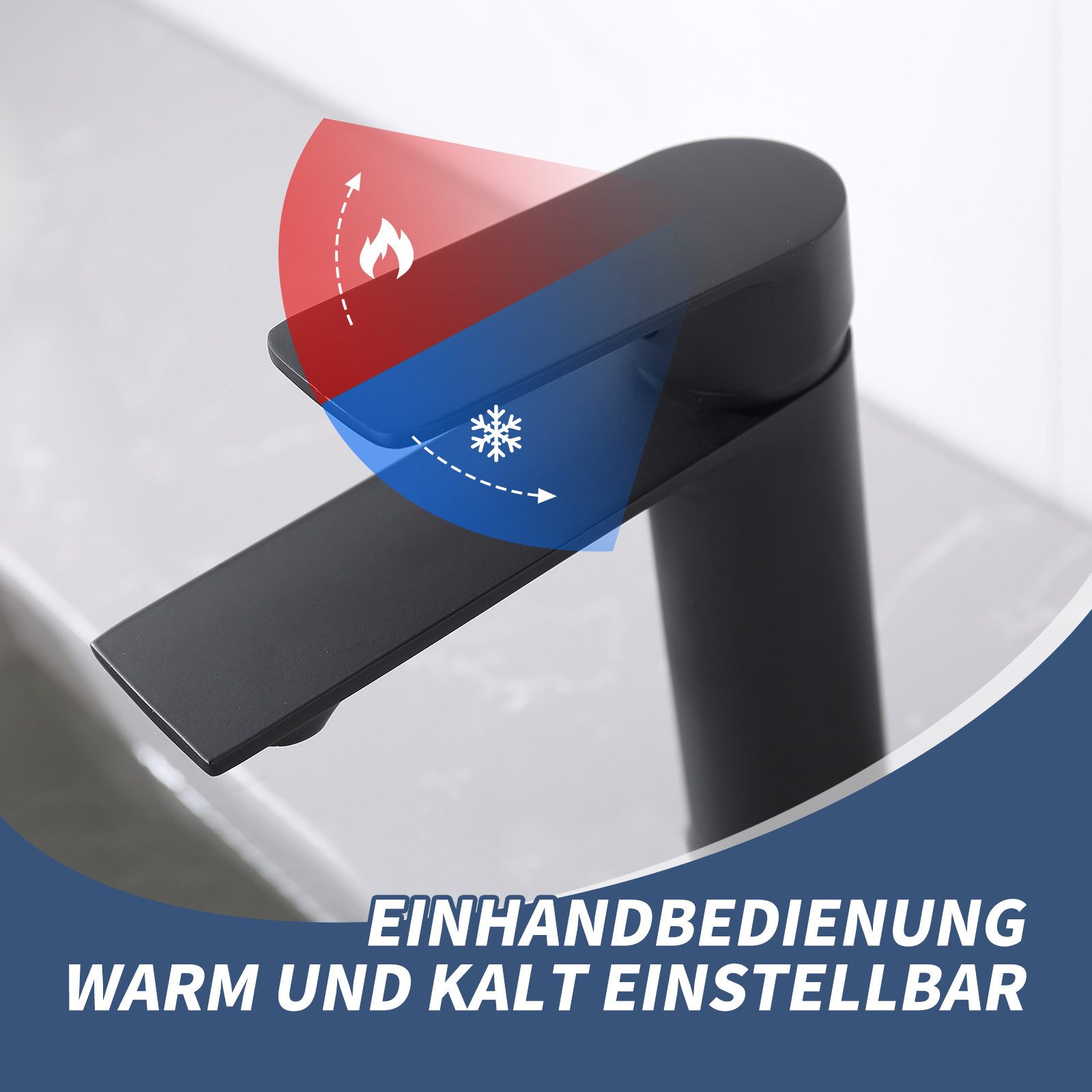 HOMELODY Waschtischarmatur schwarz waschtischarmatur bad Wasserhahn günstig online kaufen