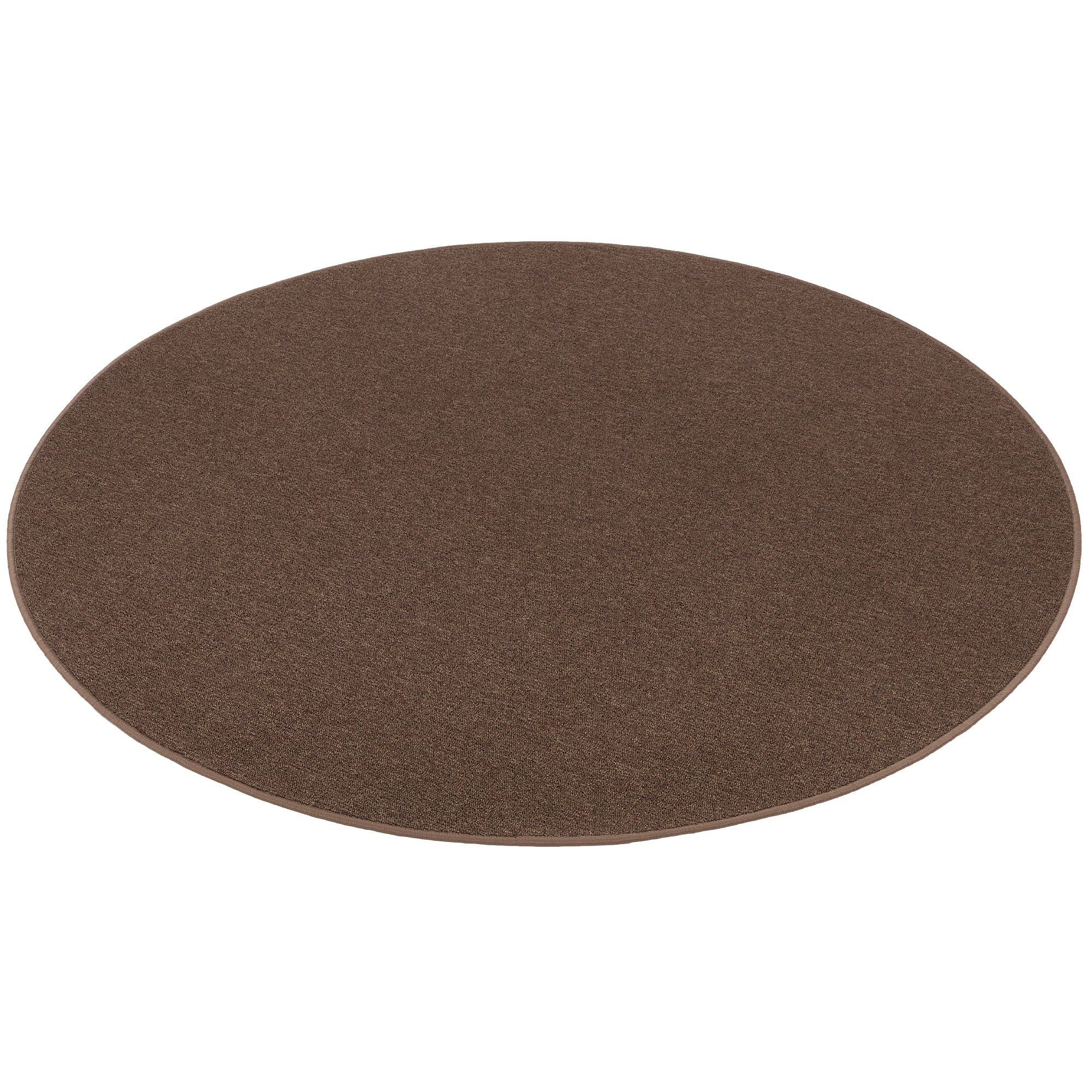 Snapstyle Veloursteppich Feinschlingen Velour Teppich Strong Rund, Rund, Höhe: 5 mm – Bild 5 von 5