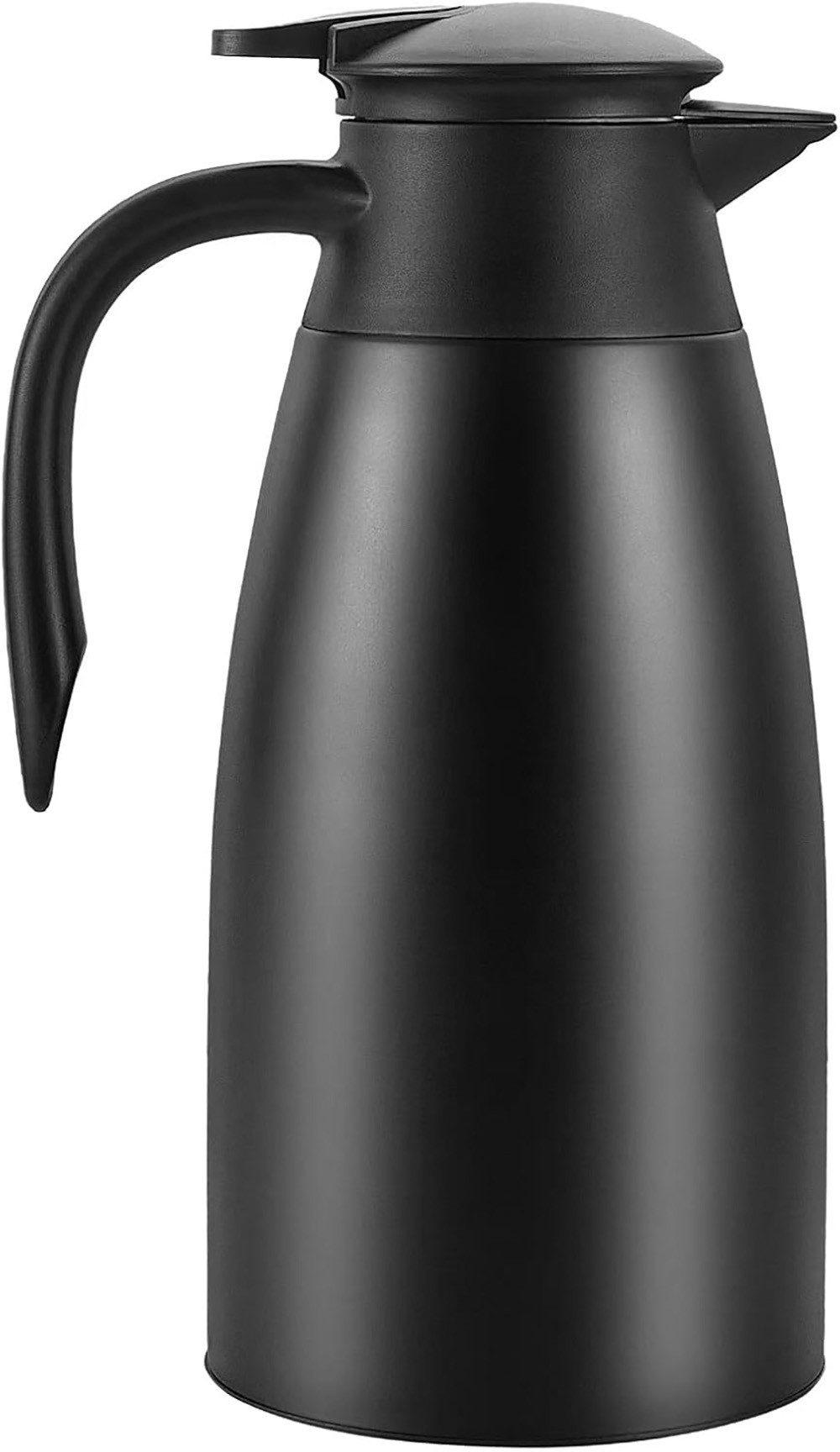 Isolierkanne 1,5L Thermoskanne, Edelstahl, Doppelwandig, 12 Std. heiß, 24 Std. kalt