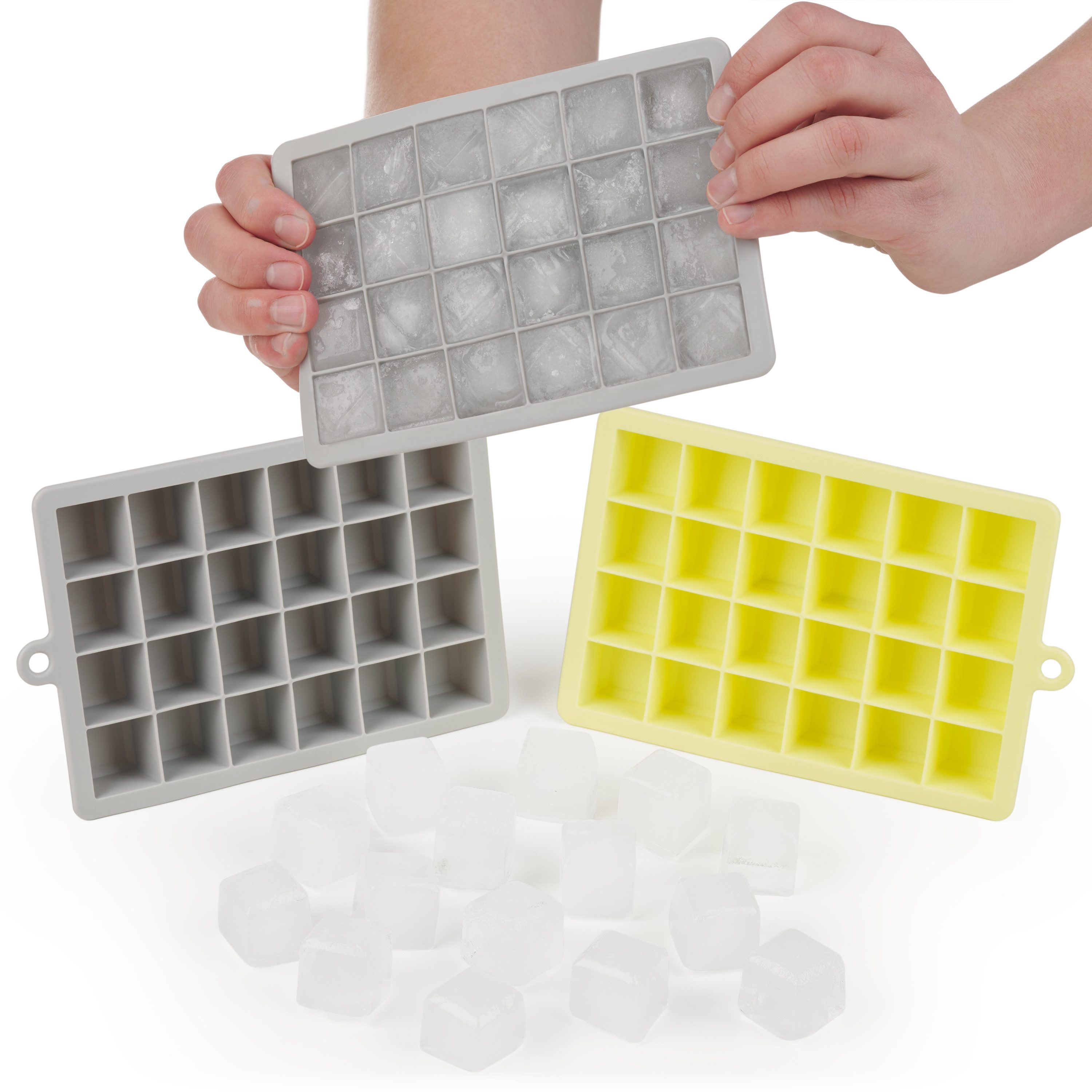 Blumtal Eiswürfelform Silikon - Größe M, 2x24er Pack, BPA frei, Leichtes Herauslösen