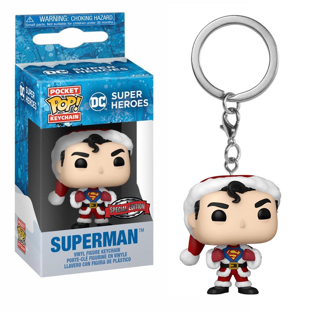 Funko Schlüsselanhänger Pocket POP! DC - Superman Holiday Comics