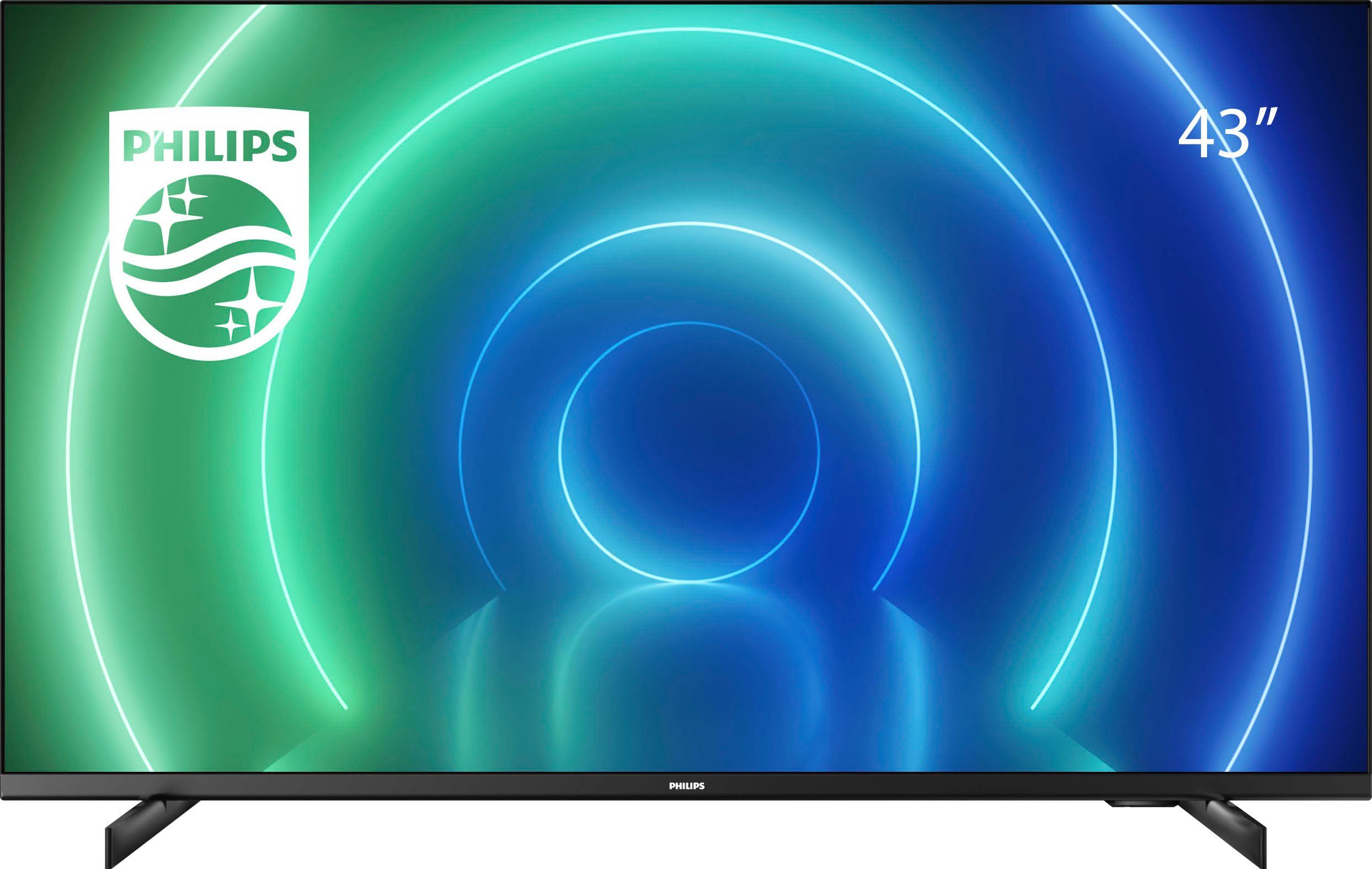 Philips 43PUS7506/12 LED-Fernseher (108 cm/43 Zoll, 4K Ultra HD, Smart-TV, HDR10+ kompatibel, 60 Hz, Dolby Vision & Atmos, Smart TV, Triple Tuner)
