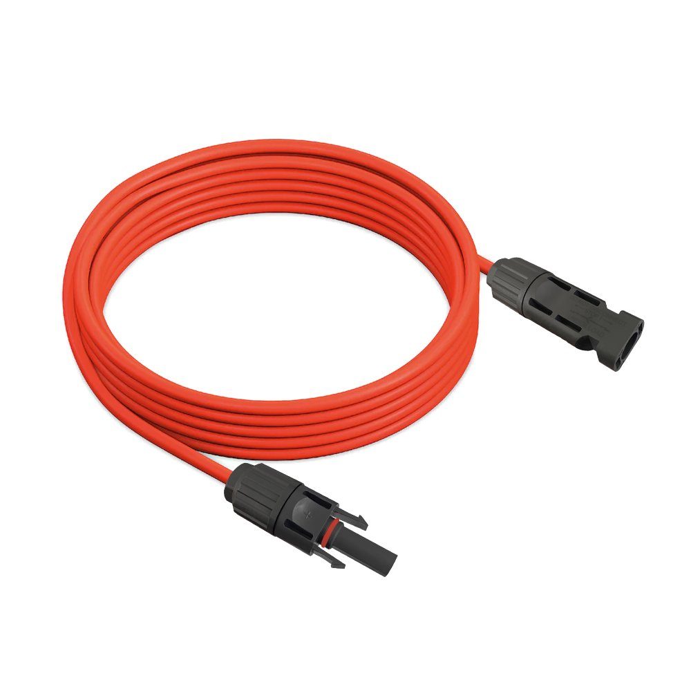 ARLI Solaranlage 5m Solarkabel Verlängerungskabel rot + schwarz 6 mm² mit Solarstecker, (5m, 1-St., Kabel), Solarstecker Solar Kabel Stecker