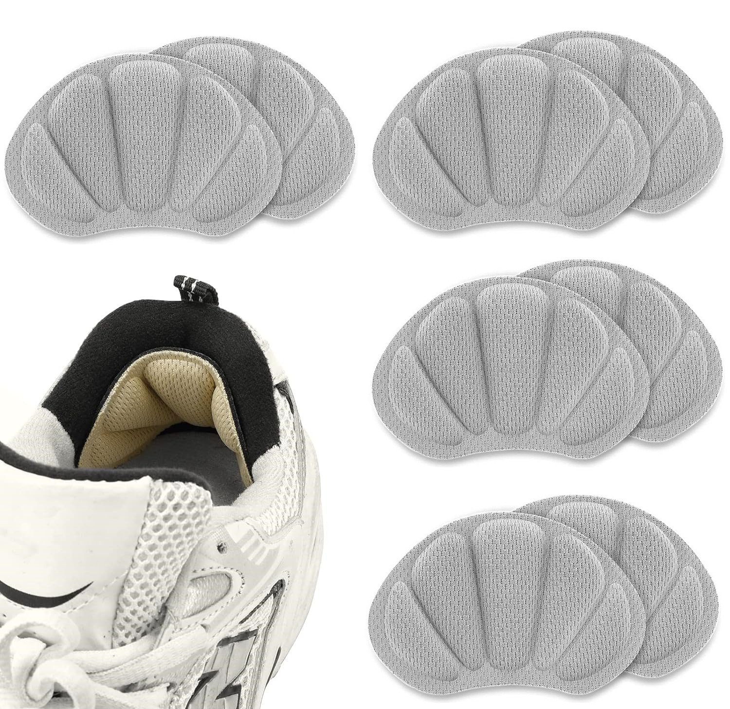 Olotos Fersenpolster Fersenschuhpolster Fersengriff Schuheinlagen Fersenkissen Fersenschutz, Antirutsch für schuhe Selbstklebende Fersenhalter gegen Blasen Reibung