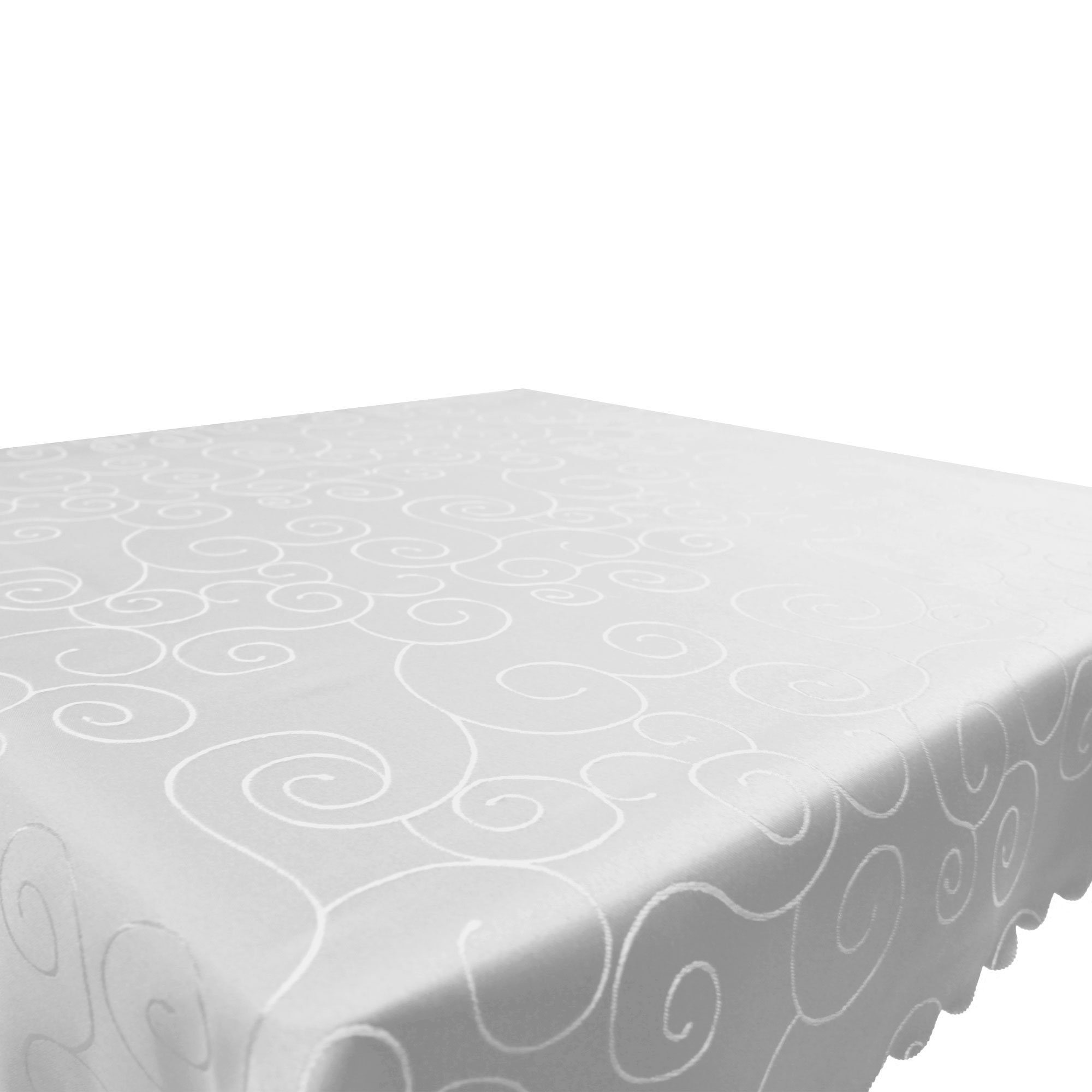 Haus und Deko Tischdecke Tischdecke Damast Ornamente eckig Circle Struktur bügelfrei pflegeleic (1-tlg) – Bild 5 von 5