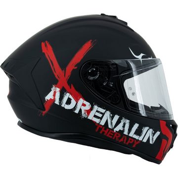 Broken Head Motorradhelm Broken Head Integralhelm Adrenalin Therapy 4X Rot (mit klarem und rot verspiegeltem Visier), inklusive 2 Visieren