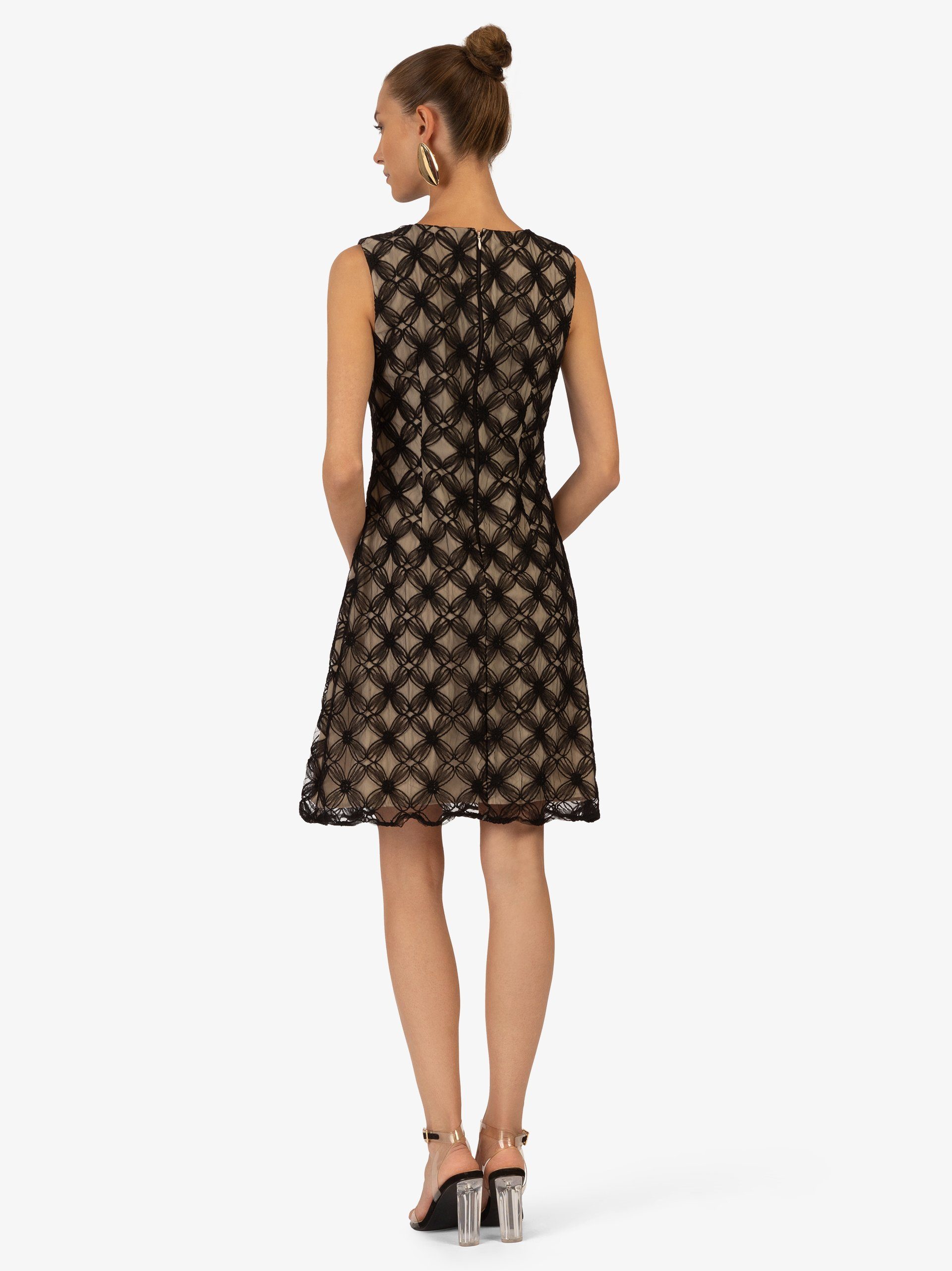 Kraimod Cocktailkleid mit geometrischem Allover-Muster
