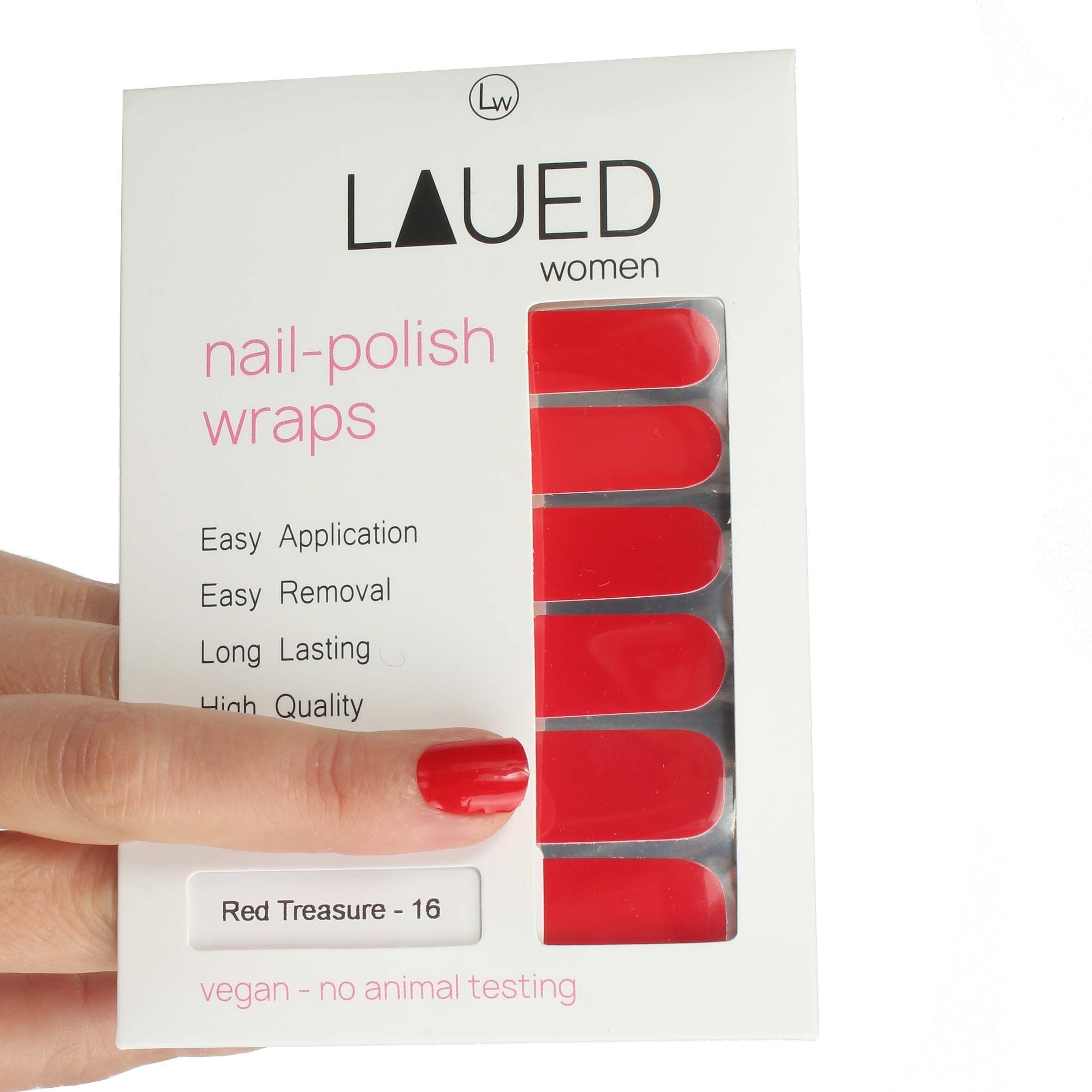 LAUED Nagellack solid red, aus zertifizierter Produktion (SGS / SEDEX) und Material (FSC) Red Treasure