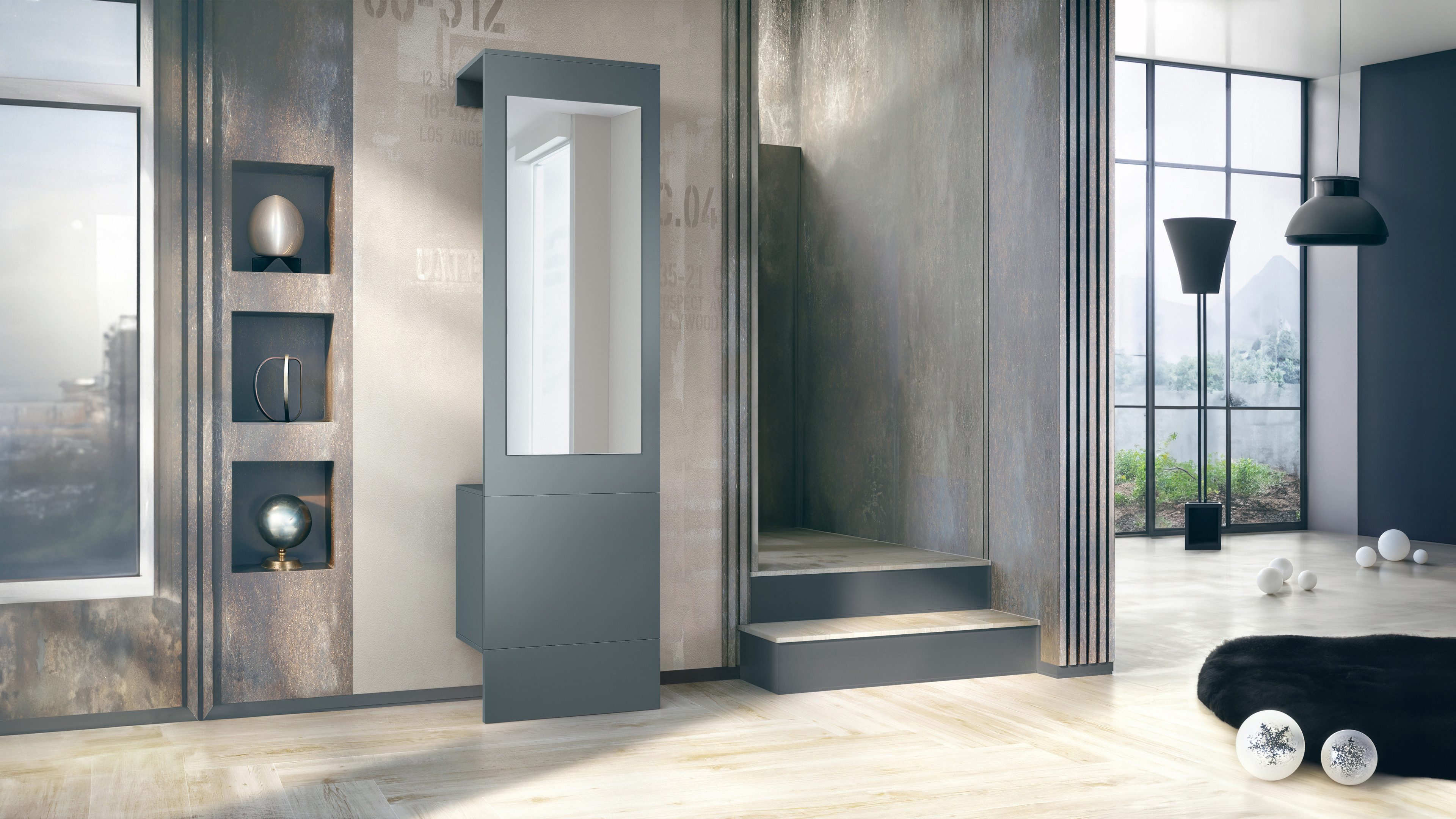Vladon Garderoben-Set Carlton Neo, (Wandgarderobe aus günstig online kaufen