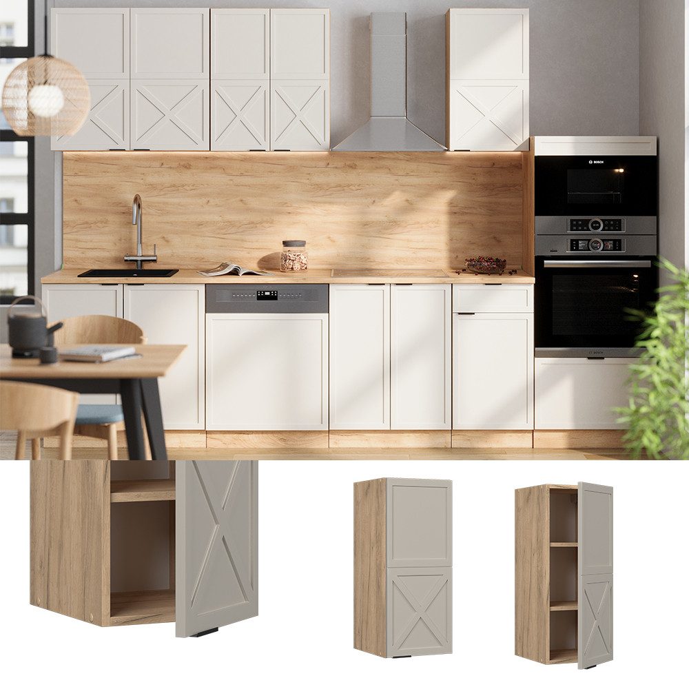 Vicco Hängeschrank Fame-Line, GrauBeige/Goldkraft Eiche, 30 günstig online kaufen