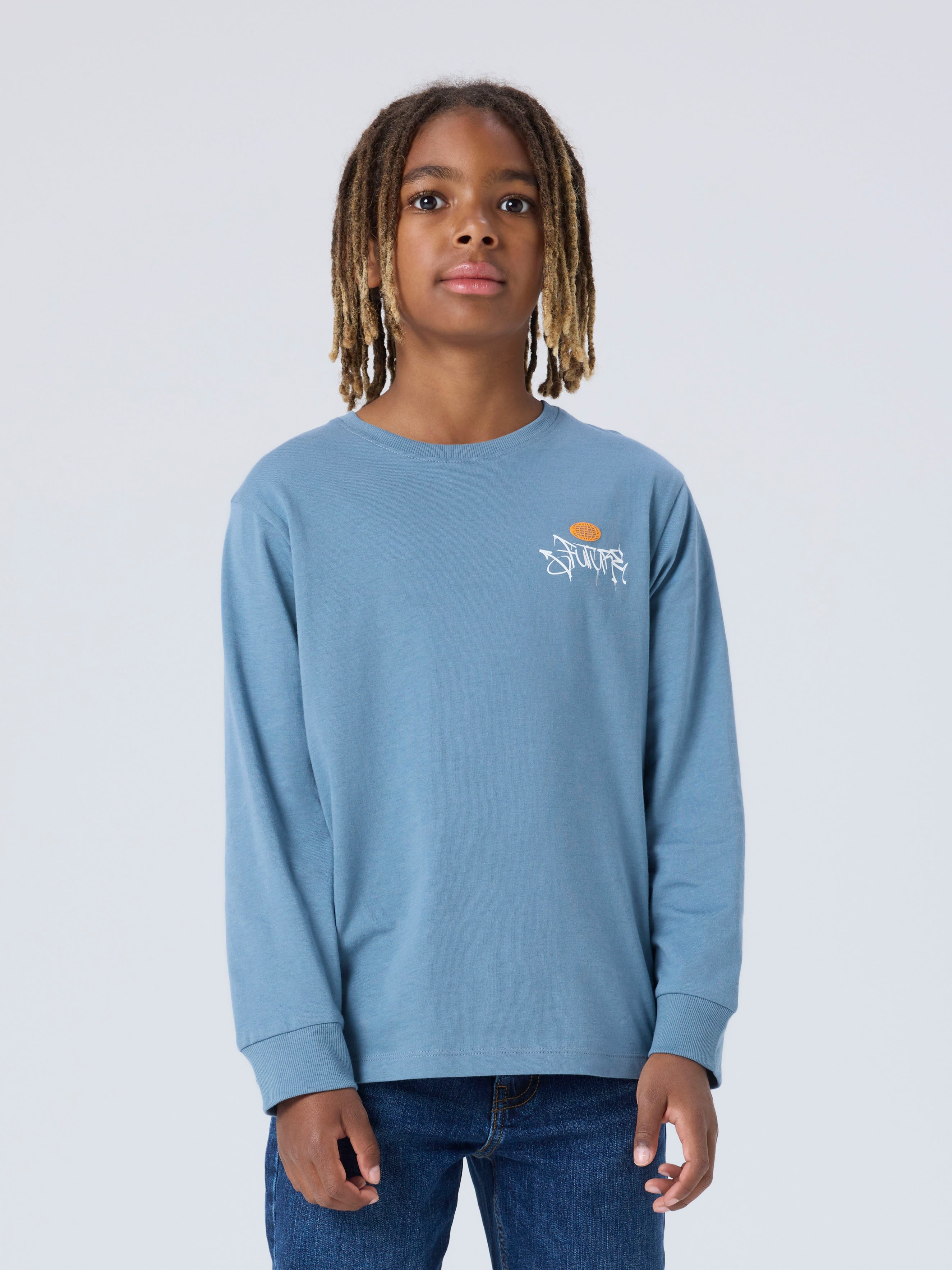 Name It Langarmshirt NKMOLIAS LS NREG TOP PB Baumwolle, regular fit