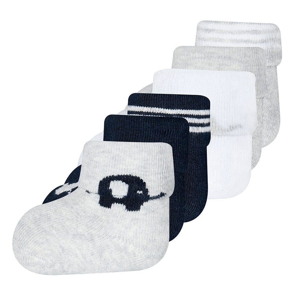 Ewers Socken Newborn Socken GOTS Elefant (6-Paar)
