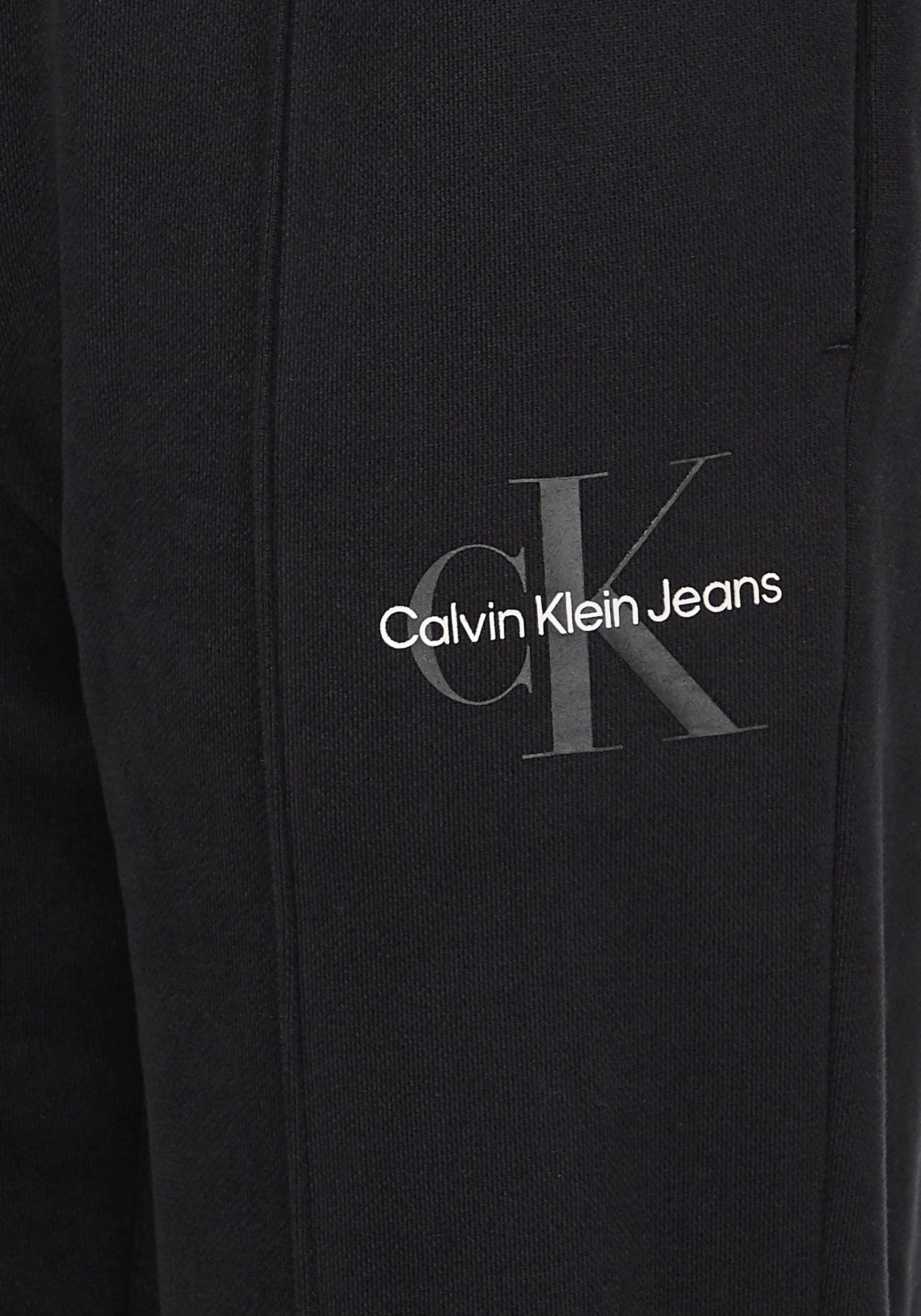 Sport Sporthosen Calvin Klein Jeans Sweathose MONOGRAM LOGO JOG PANT mit Calvin Klein Logo-Monogramm & Schriftzug
