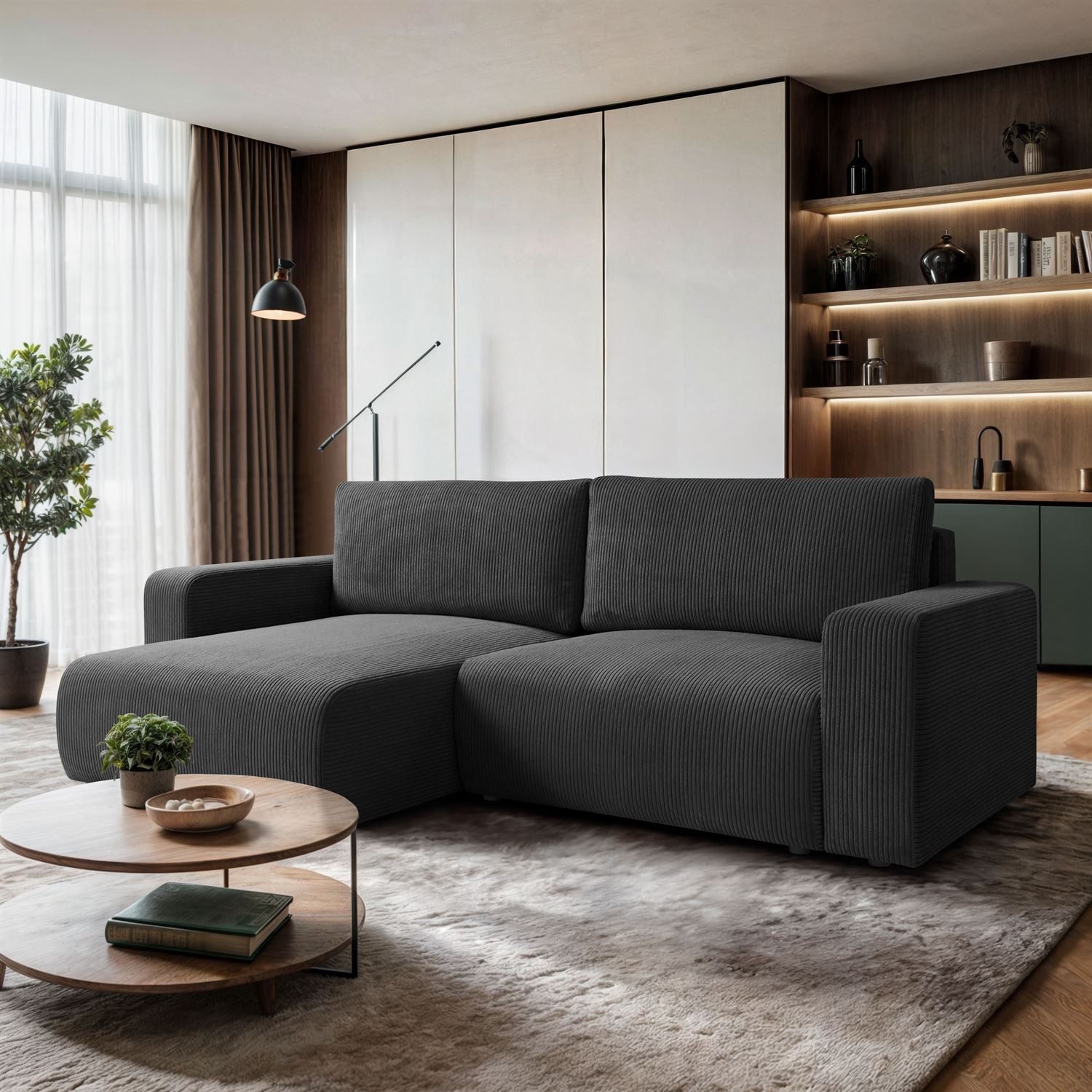 Lookway Ecksofa OPERA L-Form Couch, mit Bettfunktion und Bettkasten günstig online kaufen