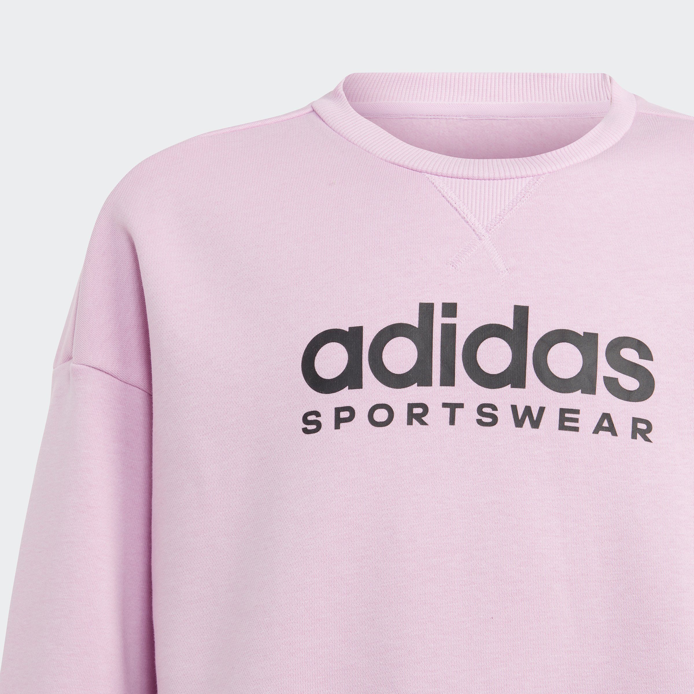 adidas Sportswear Sweatshirt J SZN Black ALL Lilac / CREW Bliss