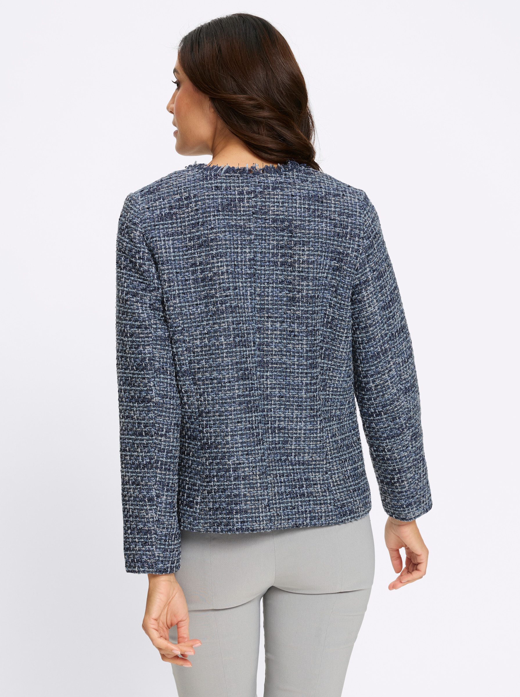 Witt Blusenblazer Bouclé-Blazer Langarm