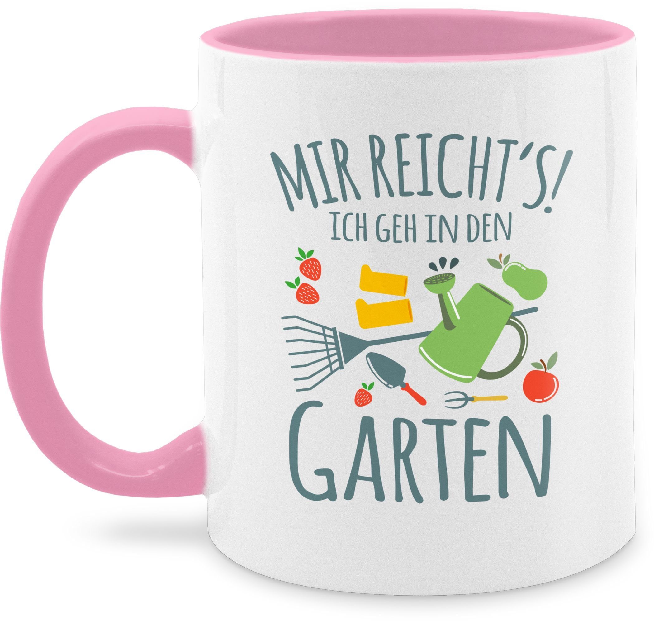 Mir reicht's geh Hobby Kaffeetasse Rosa ich in Shirtracer 3 Keramik, Garten, den Tasse Geschenk