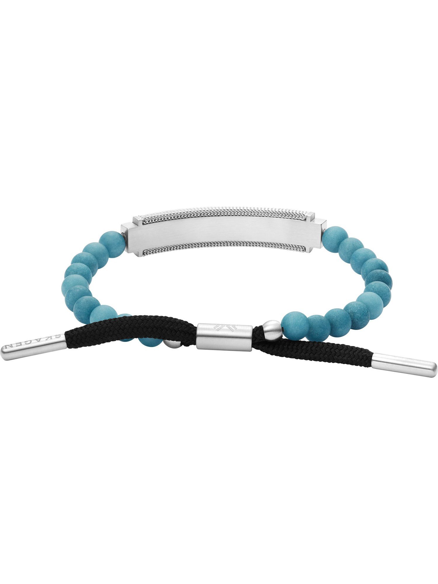 SKAGEN Edelstahlarmband Skagen Herren-Armband Glas, Edelstahl