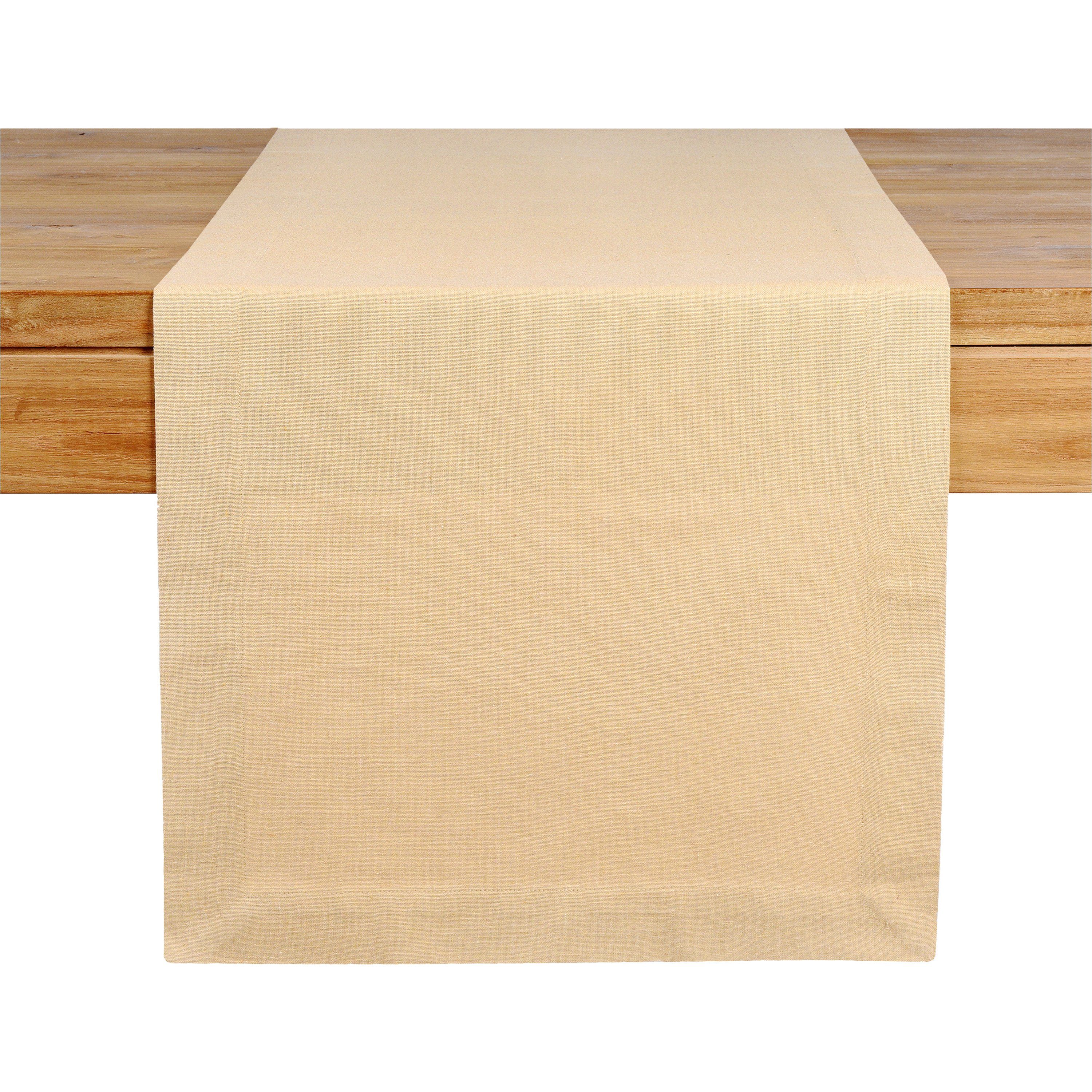 B Tischdecke aus 1 Natur 40 Polyester, (Packung, Recycled Tischläufer), 150 Depot Baumwolle, Zentimeter Tischläufer Cotton L Zentimeter,