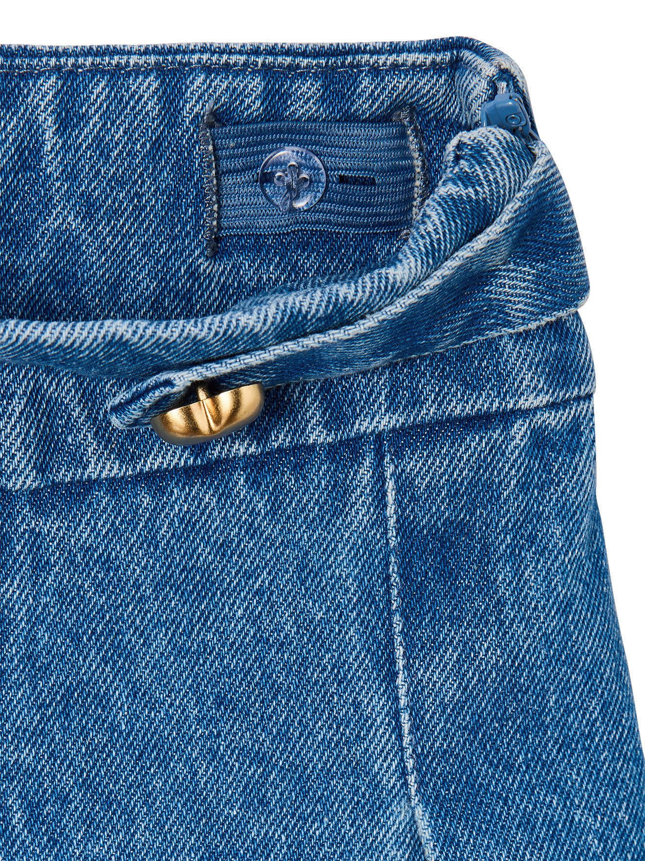 vertbaudet Minirock Kurzer Jeansrock mit Falten Mädchen – Bild 4 von 5