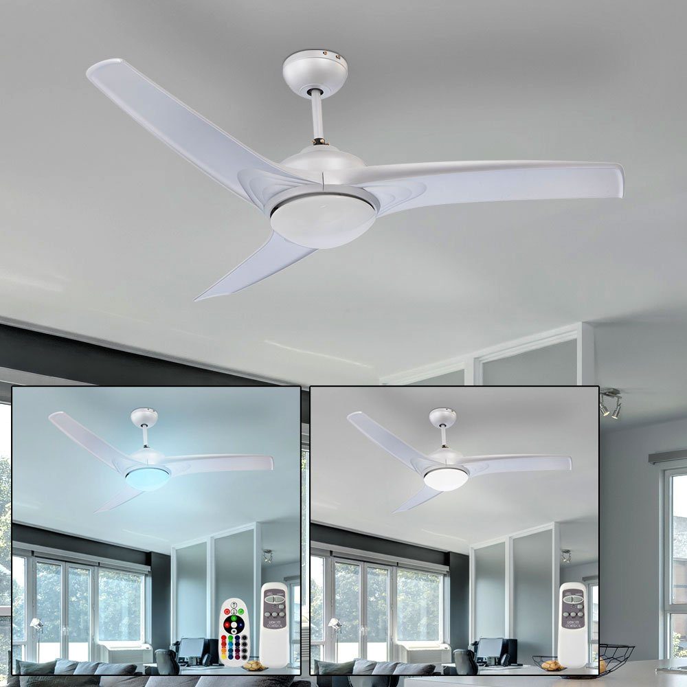 etc-shop Deckenventilator, Decken Lampe Kühler Leuchte Klima Ventilator Lüfter