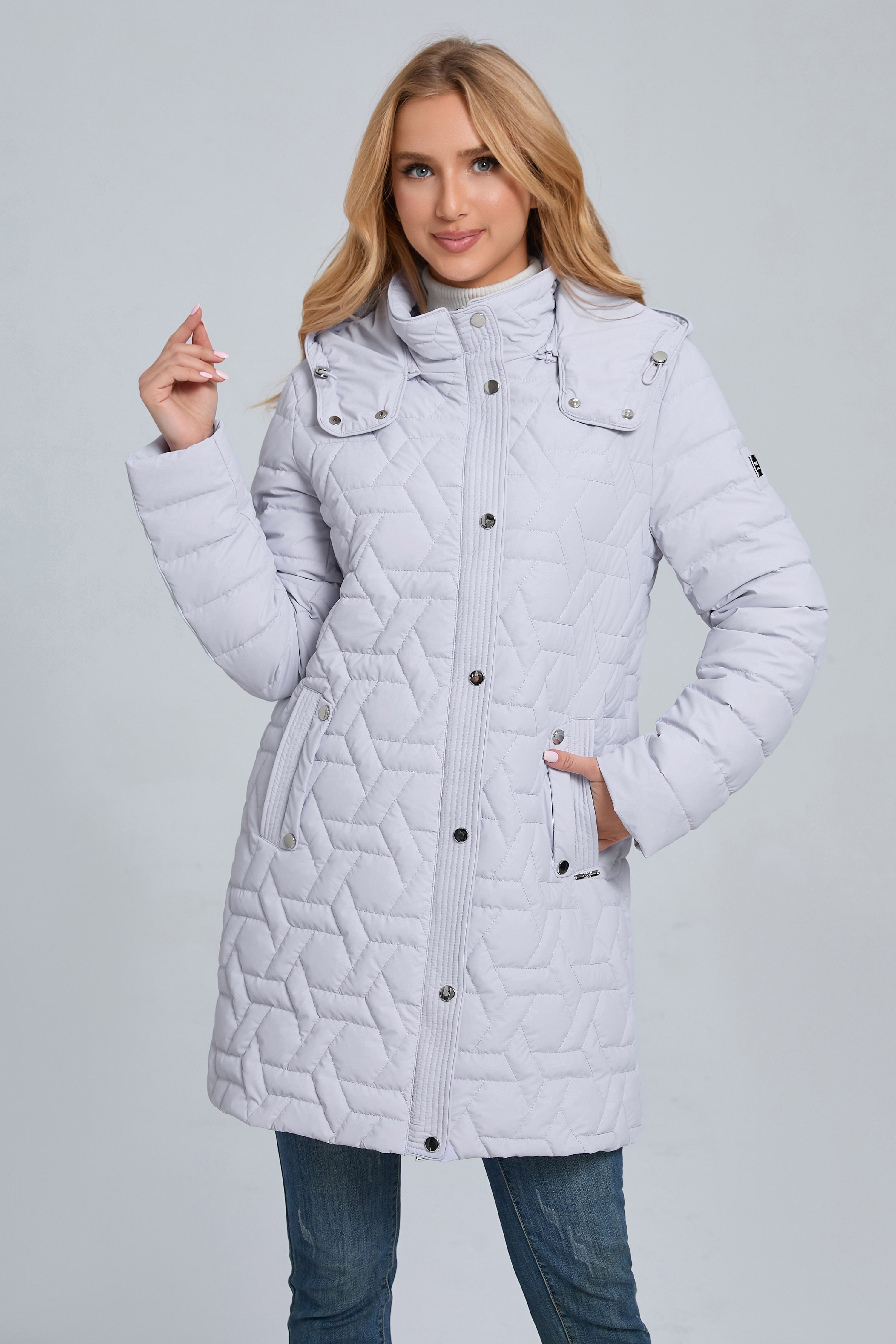 FUNK since 1776 Steppmantel moderner Kurzmantel mit dekorativem Muster günstig online kaufen