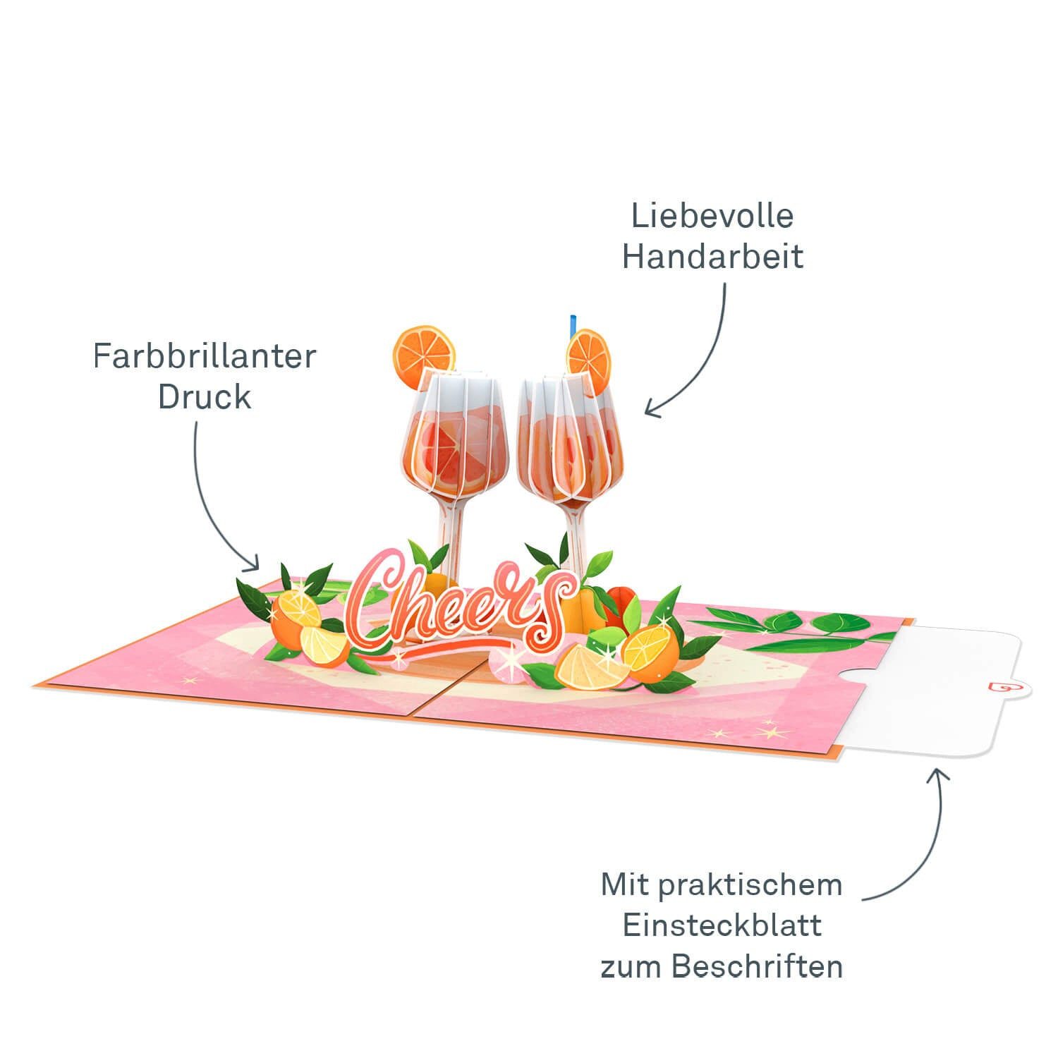 papercrush Geburtstagskarte Bleib Spritzig Pop-Up Karte
