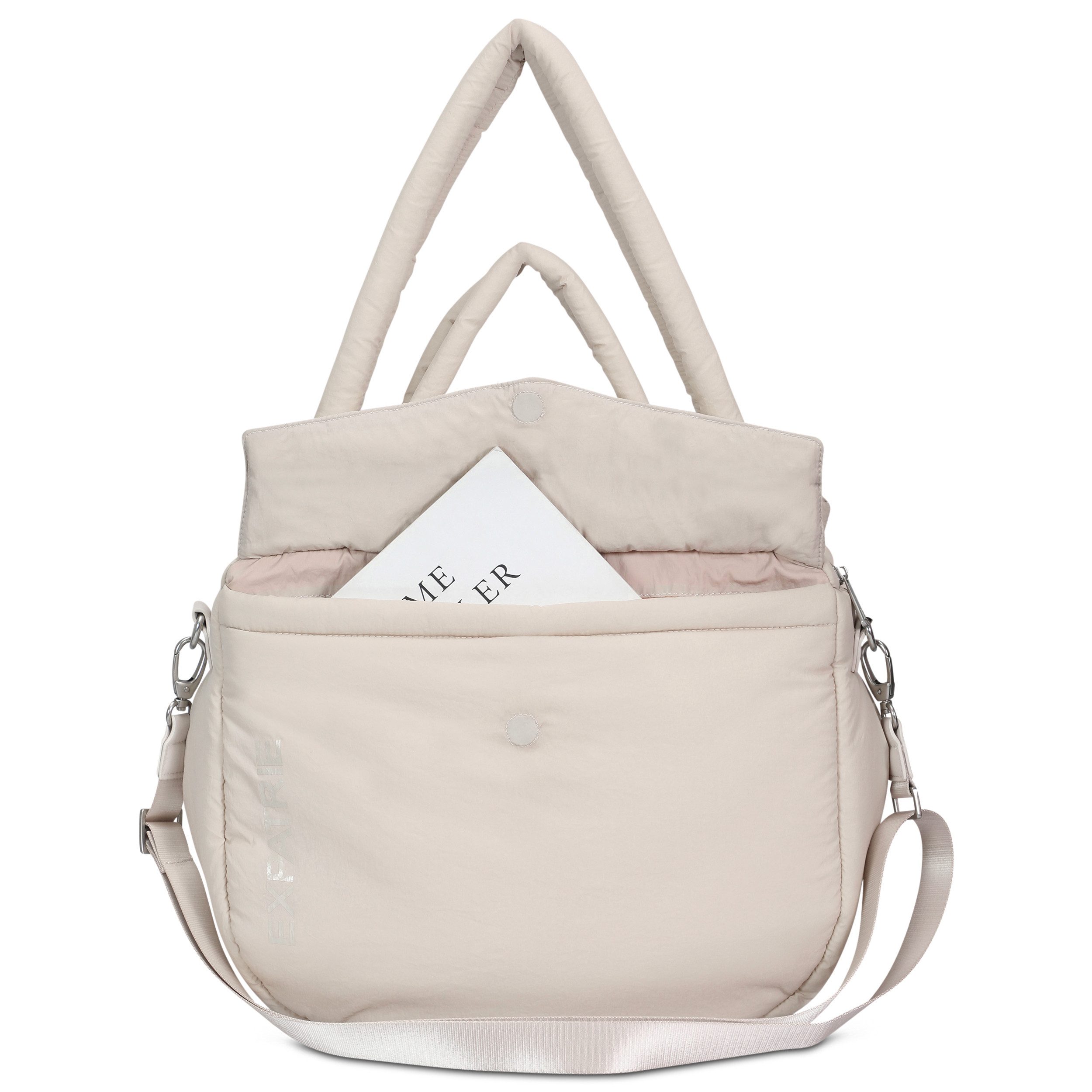 Expatrié Shopper Poppy Shopper im Puffy Design (1-tlg), Nylon Utility Tote Bag mit gepolstertem Laptopfach, Wasserabweisend
