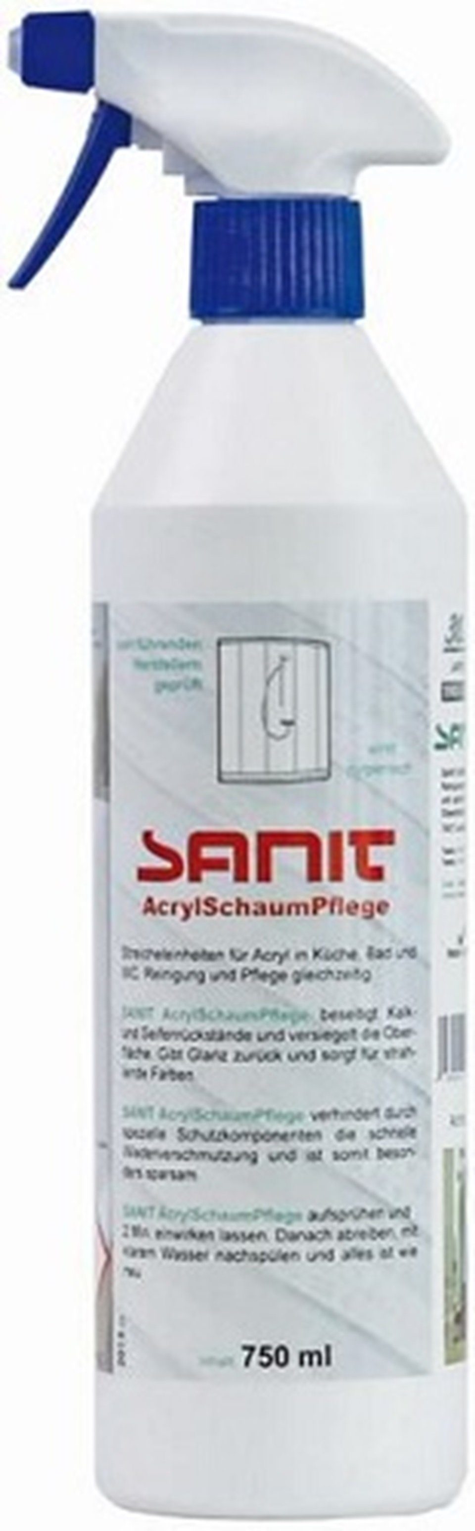 SANIT SANIT Acryl-Schaum Pflege Sprühflasche 750 ml 3040 Schaumreiniger (1-St)