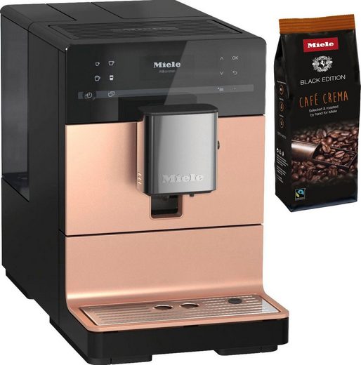 Miele Kaffeevollautomat CM 5510 Silence, Roségold PearlFinish, Genießerprofile, cremiger Milchschaum, OneTouch for Two, Kaffeekannenfunktion, Reinigungsprogramme