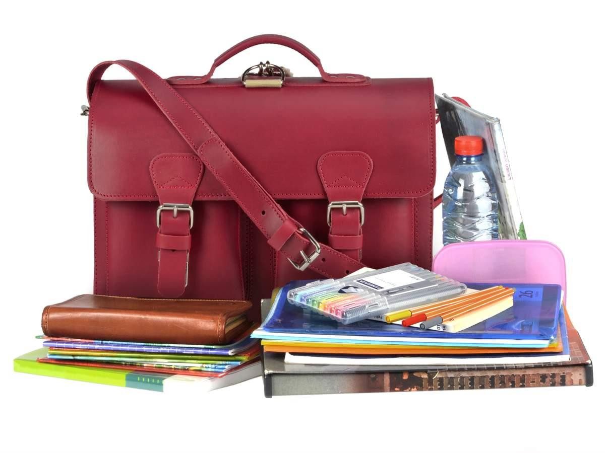 Ruitertassen Aktentasche Lehrertasche Damen Herren Leder 38x27cm 2 Fächer mit Rückengurten, 38 cm Lehrertasche mit 2 Fächern, auch als Rucksack zu tragen, Leder