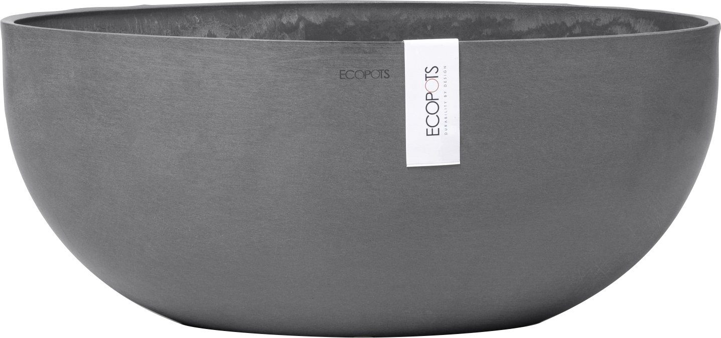 ECOPOTS Blumentopf SOFIA BIG Grey, BxTxH: 25x25x17,5 cm | Pflanzkübel