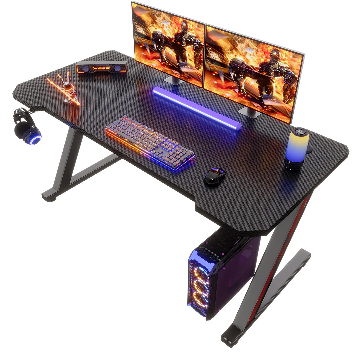 HOMALL Gamingtisch Gaming Tisch Computertisch Schreibtisch günstig online kaufen