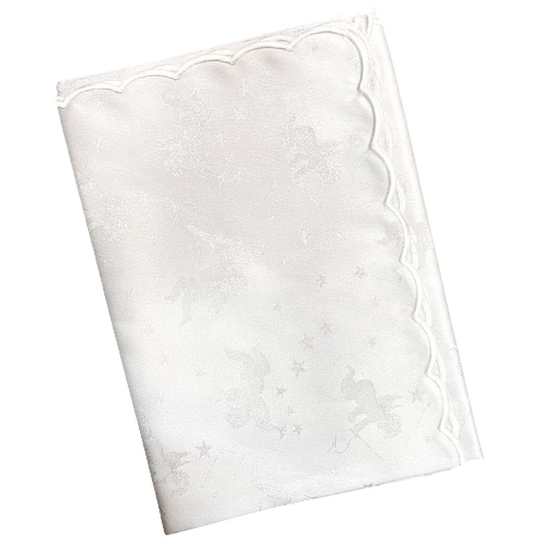 Konfektion Schleiß Tischdecke Weihnachtsdecke – festliche Tischdekoration für die Weihnachtszeit (Packung, 1 Stück), 6 Größen, 3 stilvolle Mustern, 3 festliche Farbvarianten