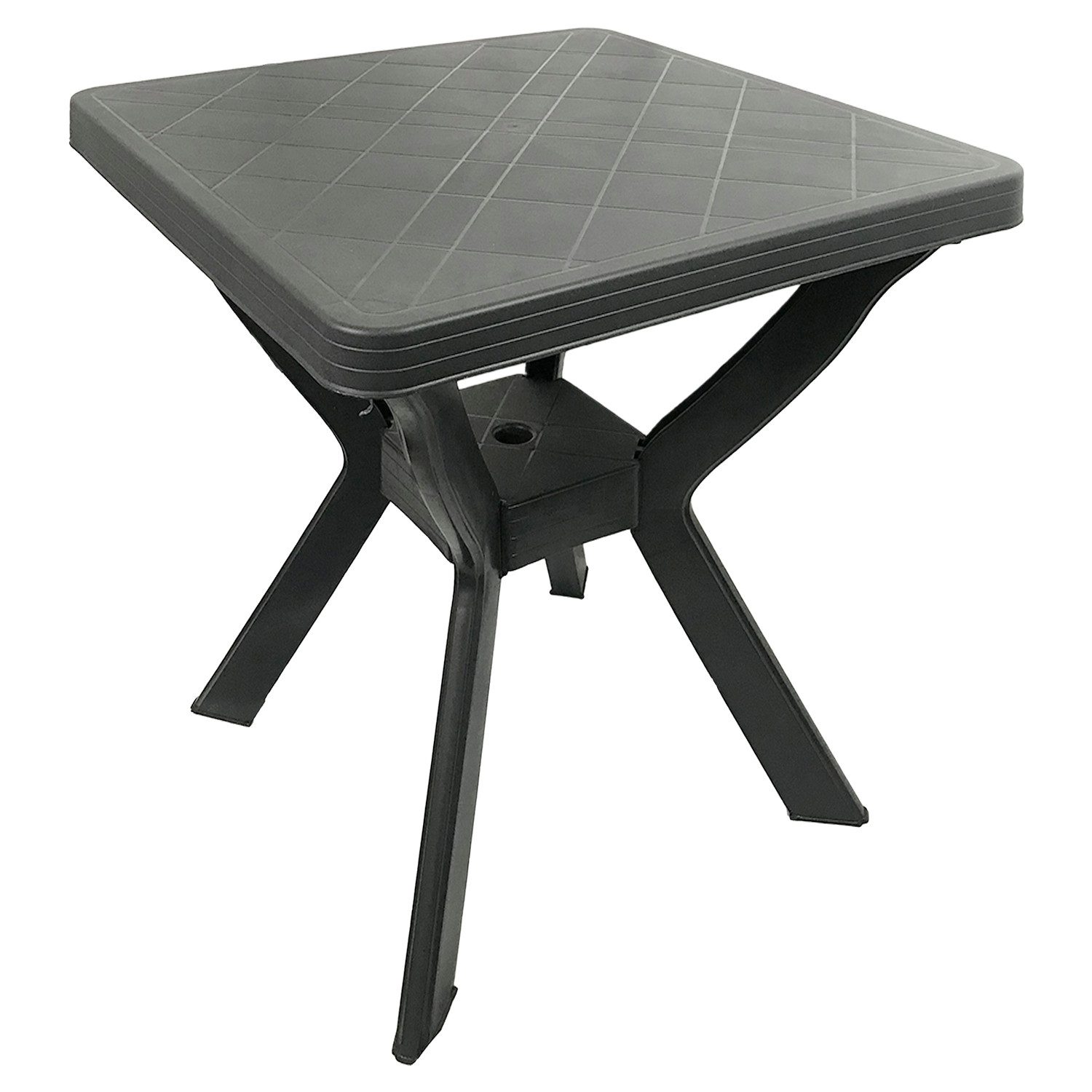 Mojawo Küchentisch Gartentisch Balkontisch Bistrotisch Tisch Eckig Anthrazit 70x70x72cm